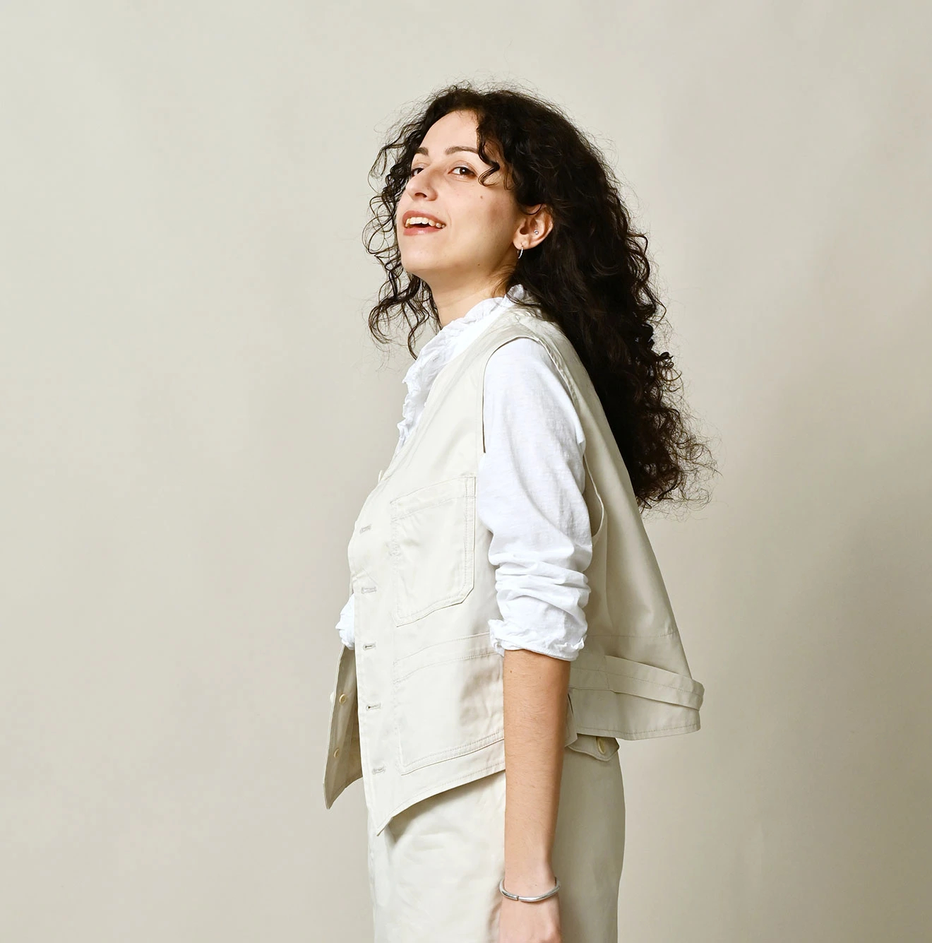 45R(フォーティファイブアール) |薄ギャバの908ベスト