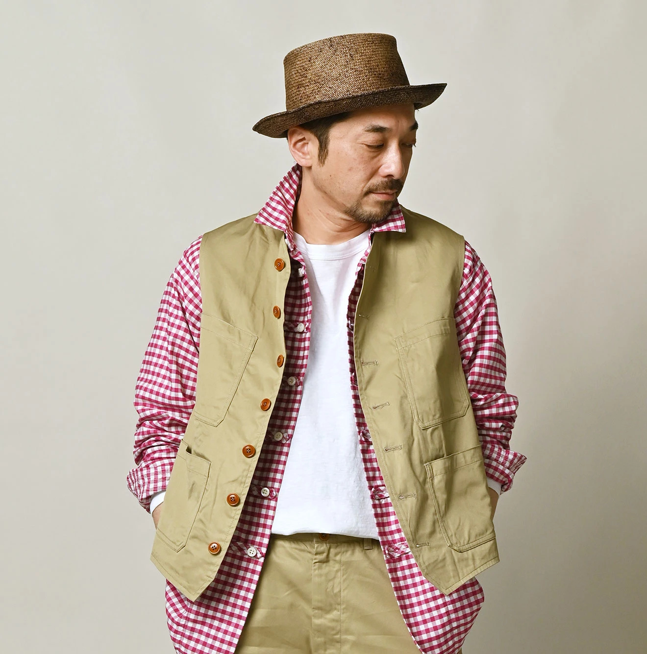 45R(フォーティファイブアール) |薄ギャバの908ベスト