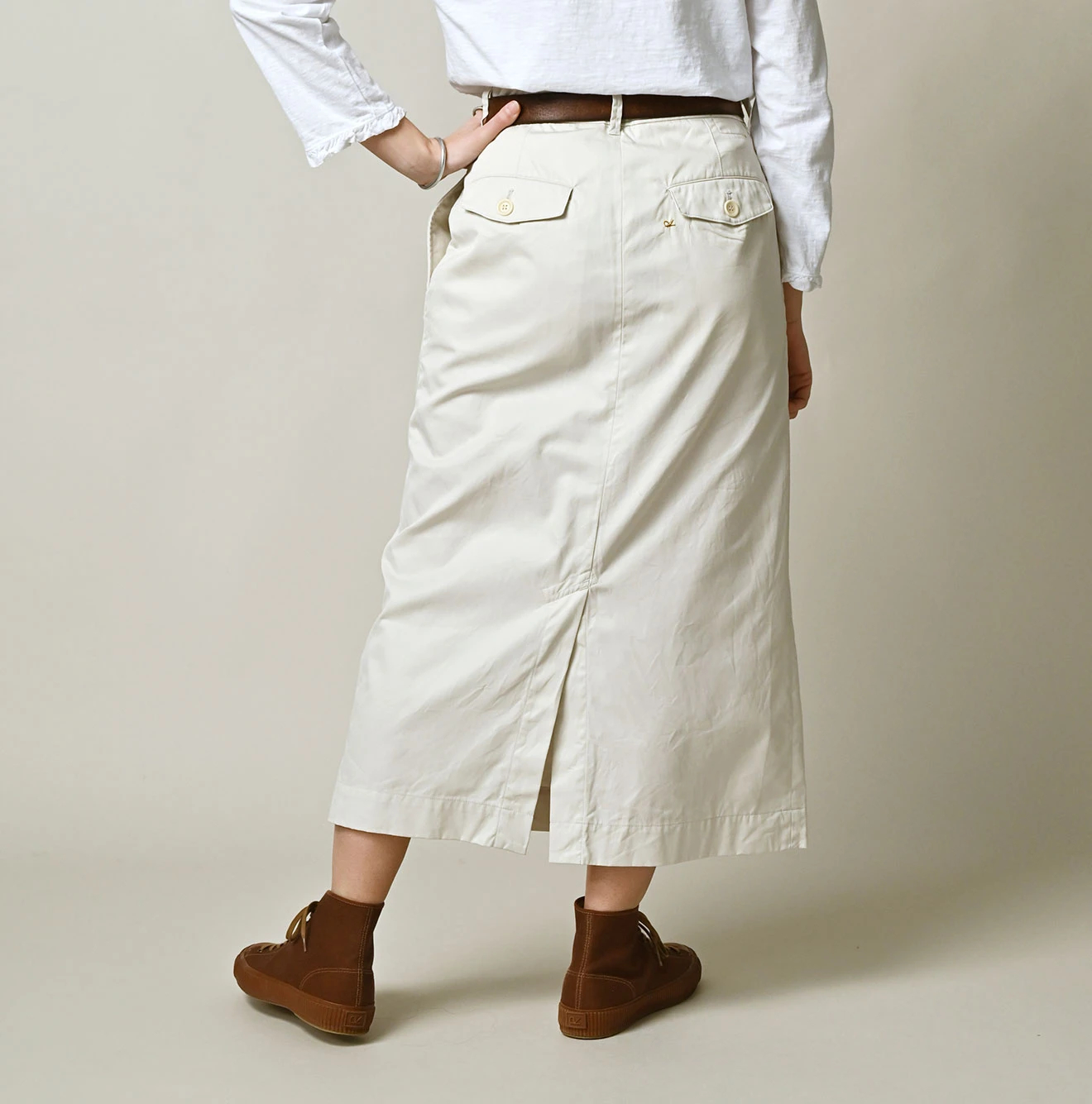 45R(フォーティファイブアール) |薄ギャバのシャルロットスカート