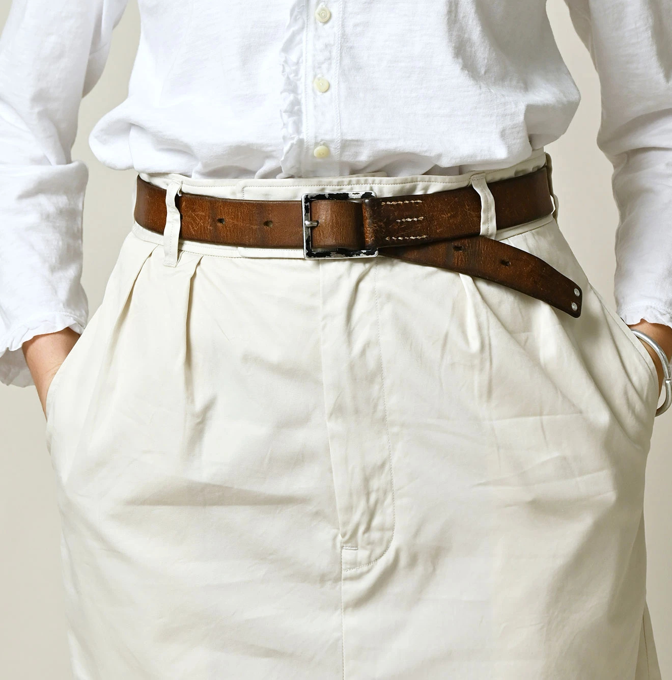 45R(フォーティファイブアール) |薄ギャバのシャルロットスカート