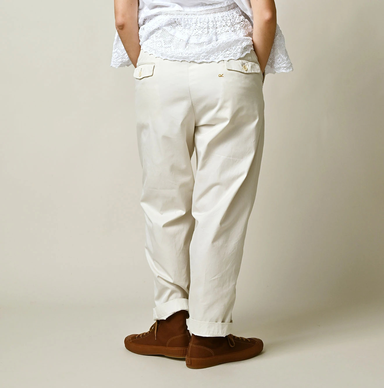 45R(フォーティファイブアール) |薄ギャバの908ニームパンツ