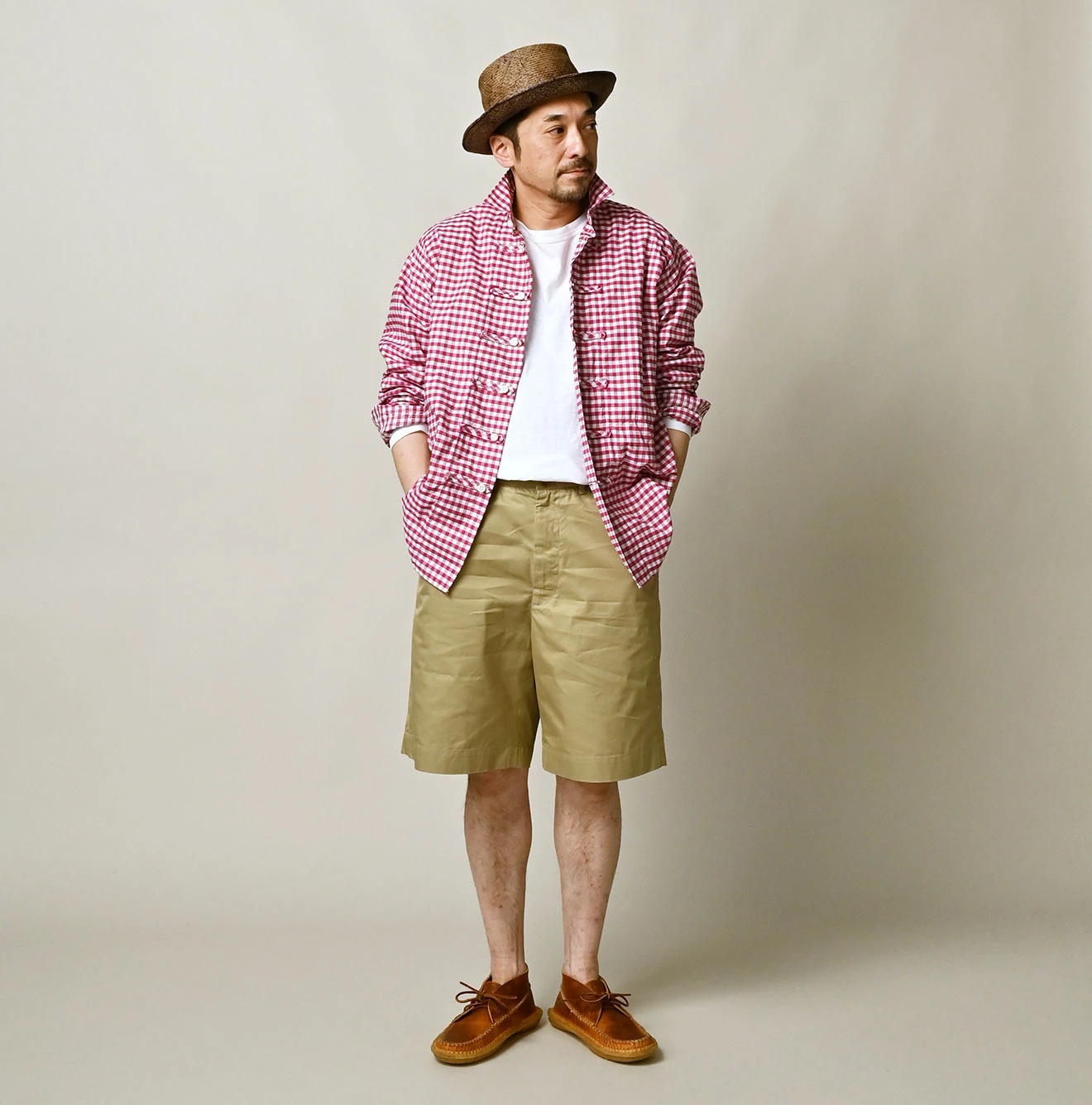 45R(フォーティファイブアール) |薄ギャバの908ニームショーツ