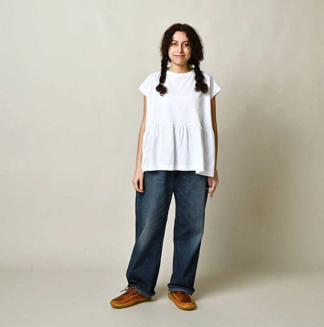 45R(フォーティファイブアール) |天竺のギャザーMシャツ