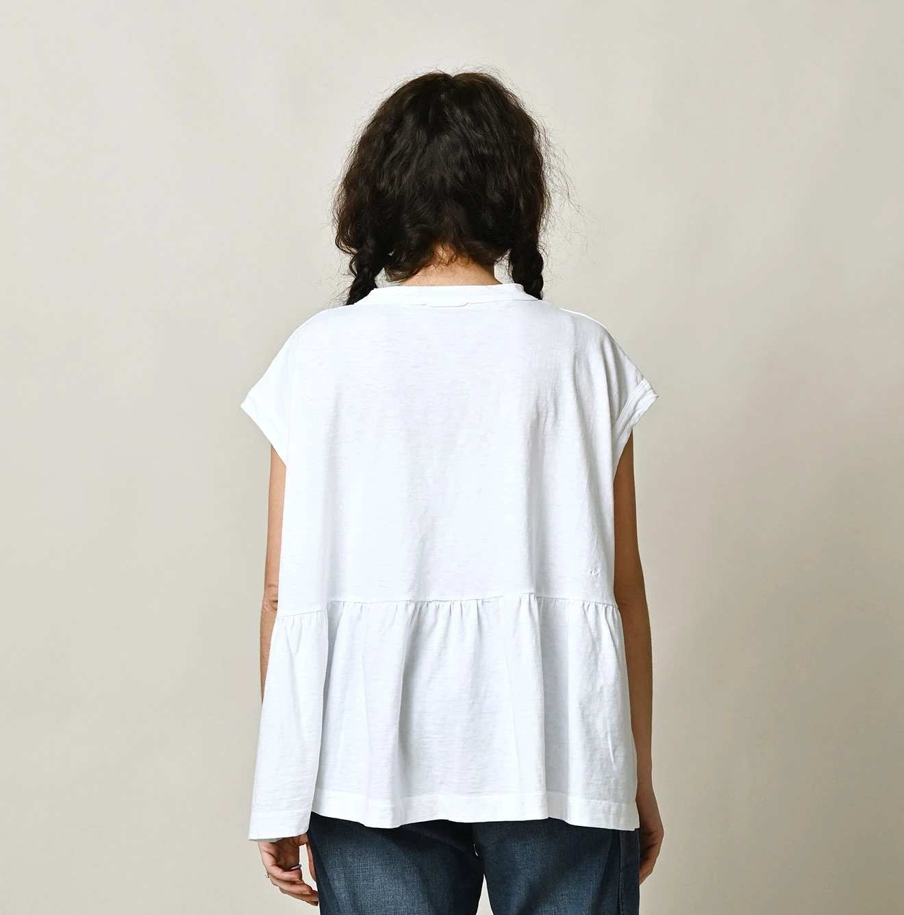 45R(フォーティファイブアール) |天竺のギャザーMシャツ