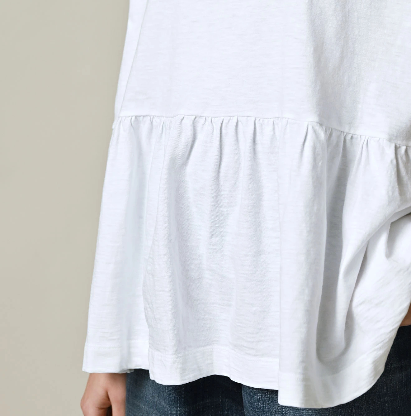 45R(フォーティファイブアール) |天竺のギャザーMシャツ