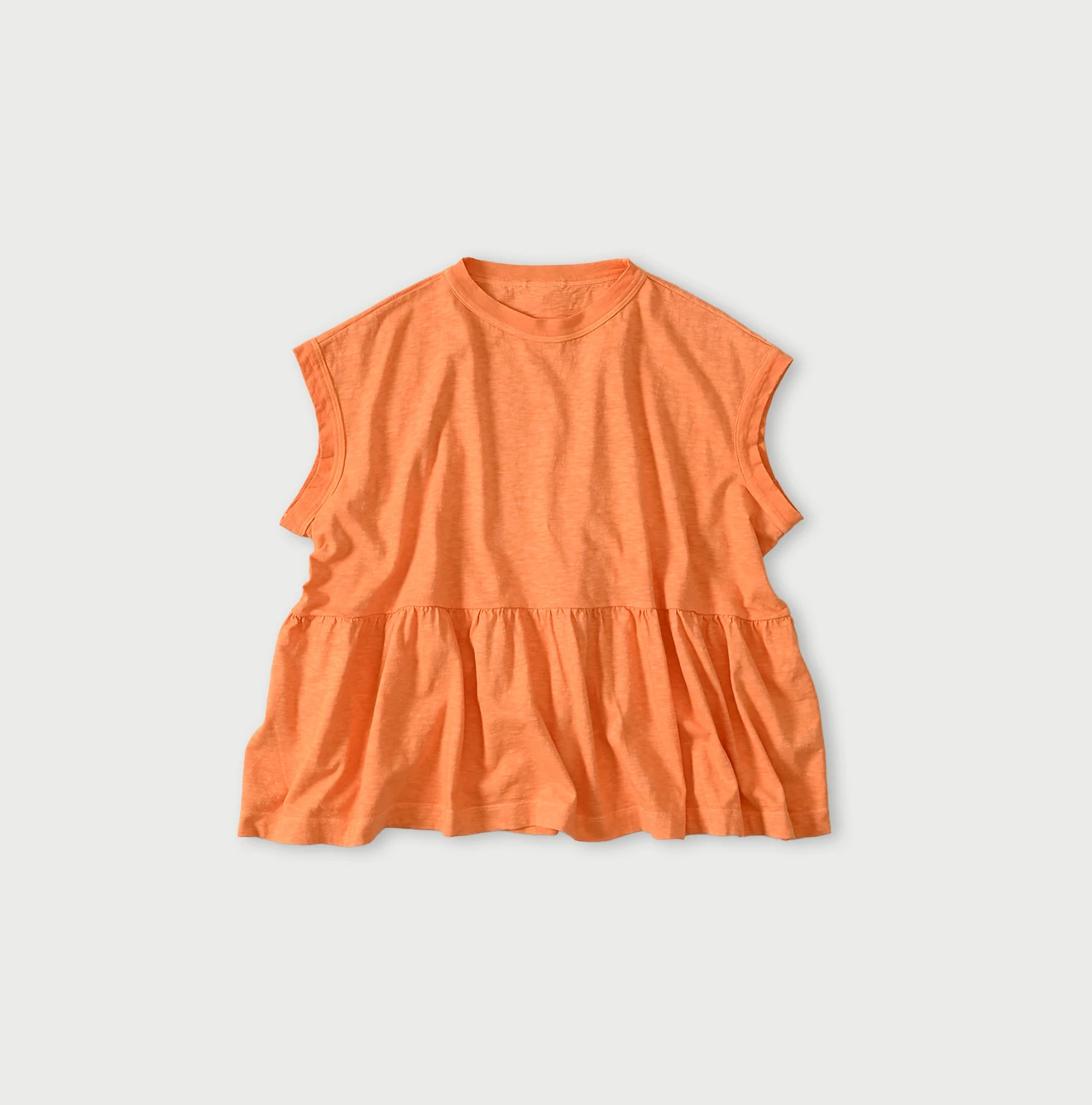 45R(フォーティファイブアール) |天竺のギャザーMシャツ（45草染）