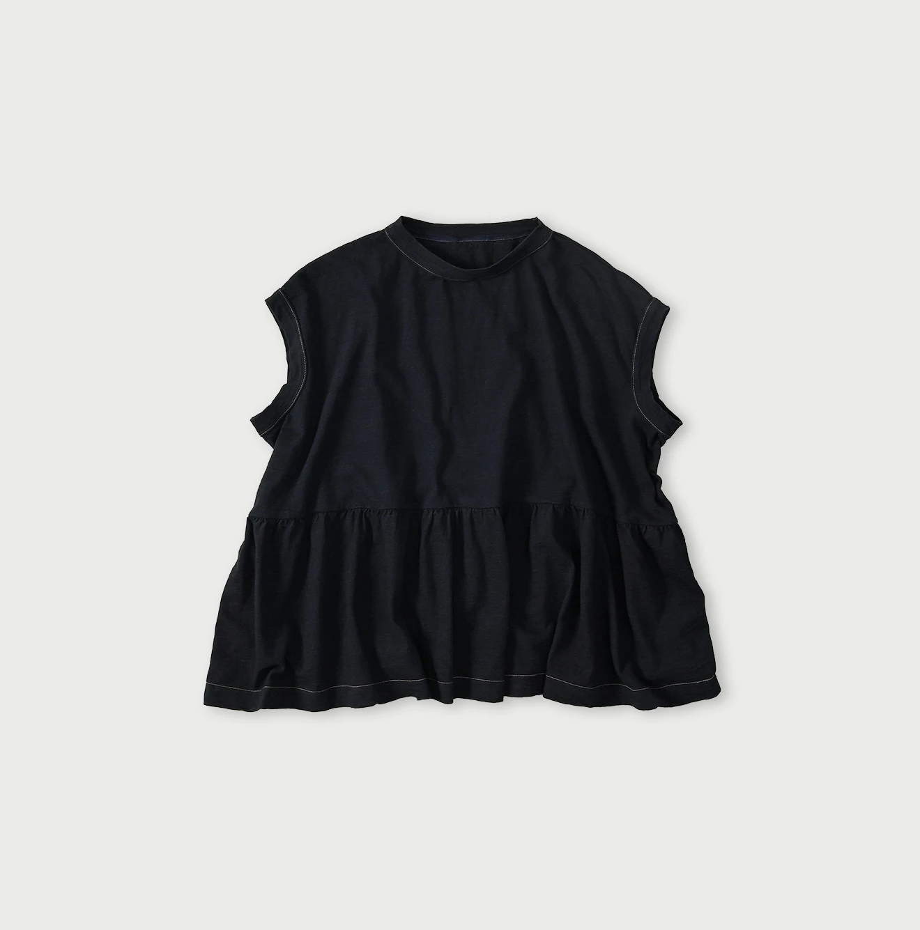 45R(フォーティファイブアール) |天竺のギャザーMシャツ（インディゴ）