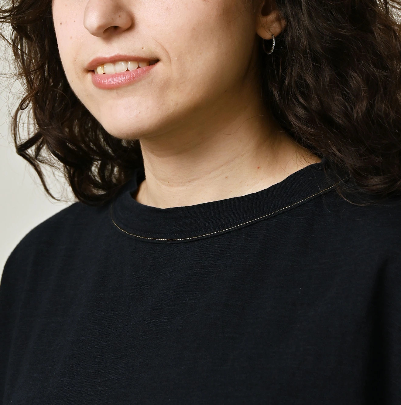 45R(フォーティファイブアール) |天竺のギャザーMシャツ（インディゴ）