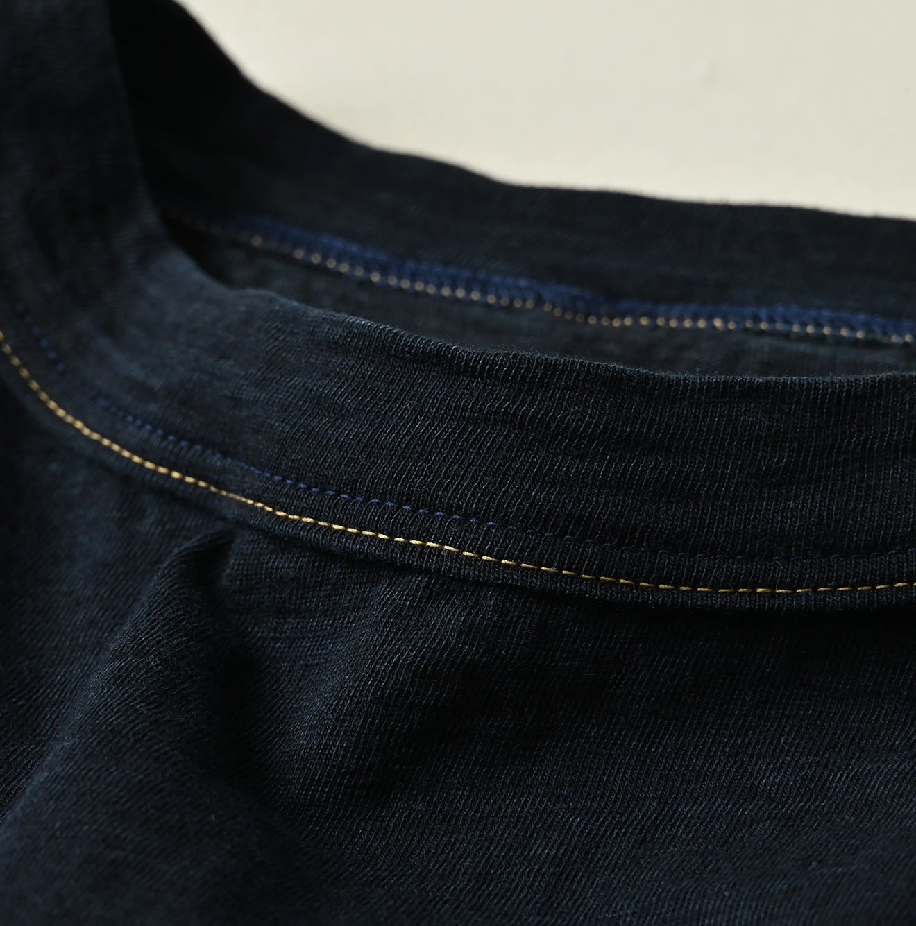 45R(フォーティファイブアール) |天竺のギャザーMシャツ（インディゴ）