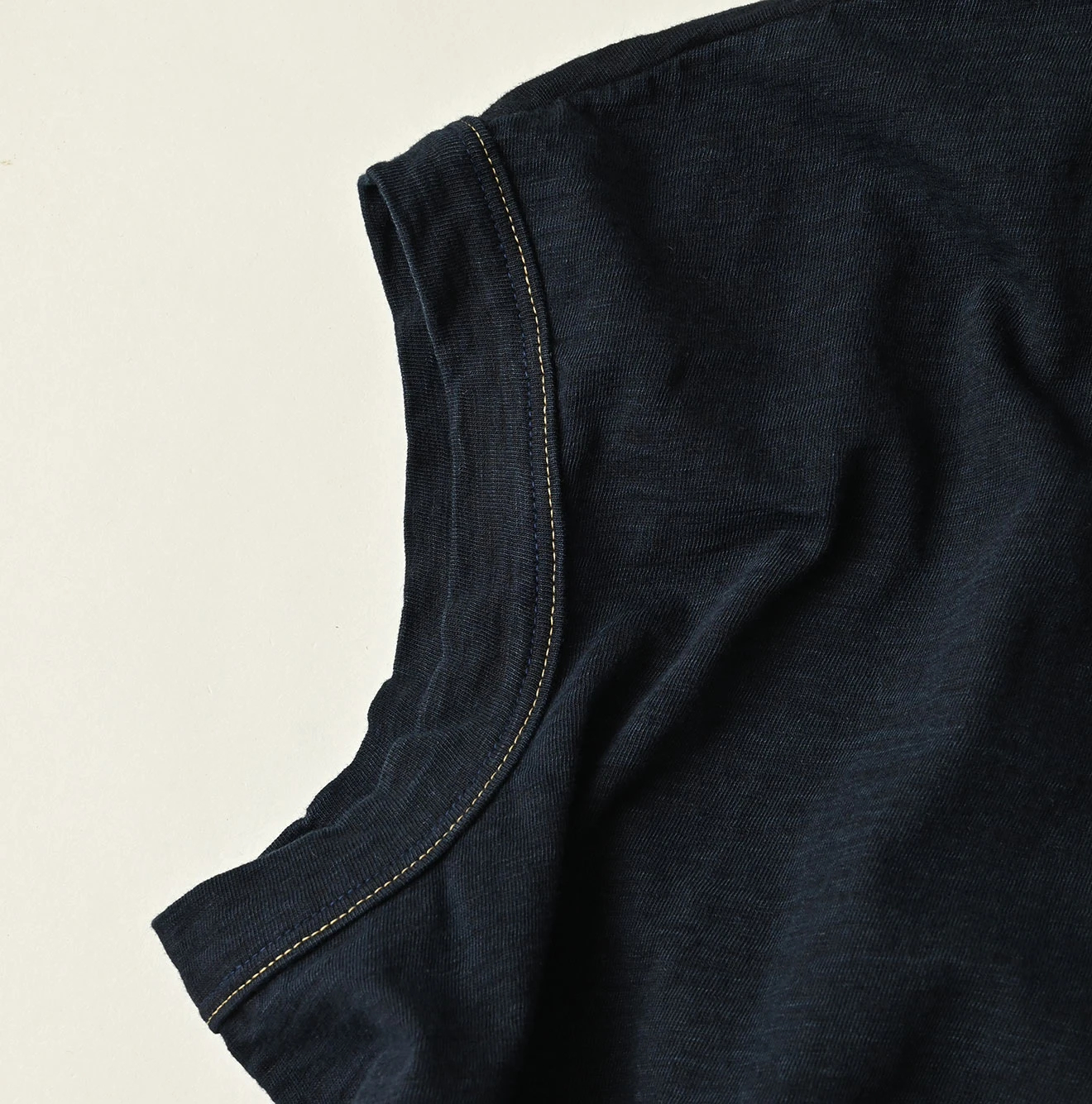 45R(フォーティファイブアール) |天竺のギャザーMシャツ（インディゴ）