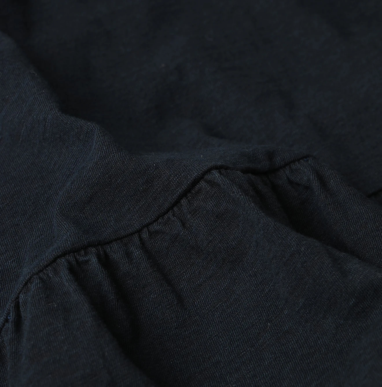 45R(フォーティファイブアール) |天竺のギャザーMシャツ（インディゴ）