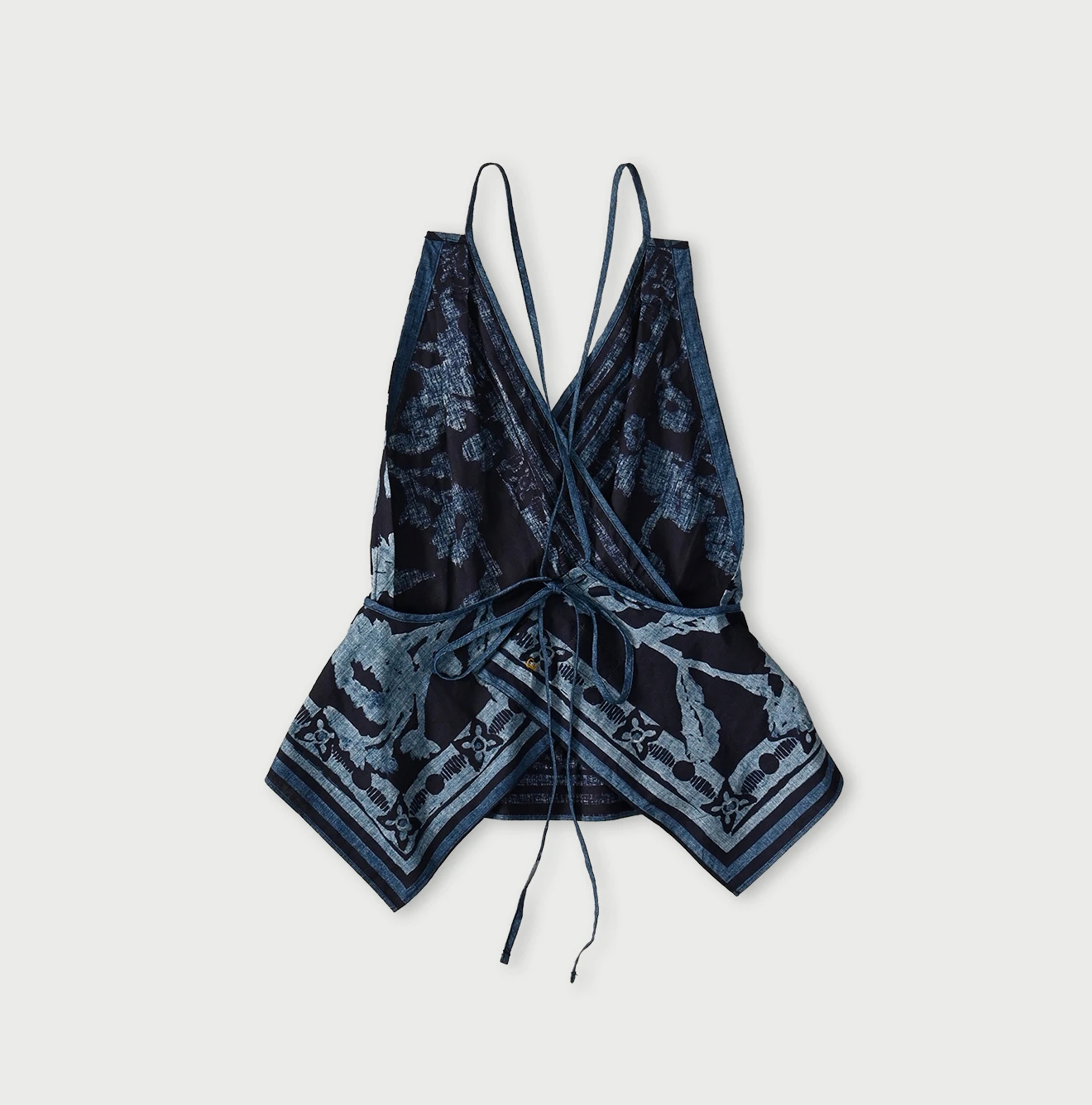 45R(フォーティファイブアール) |インドカディのフラックスフラワータンクブラ（インディゴ）