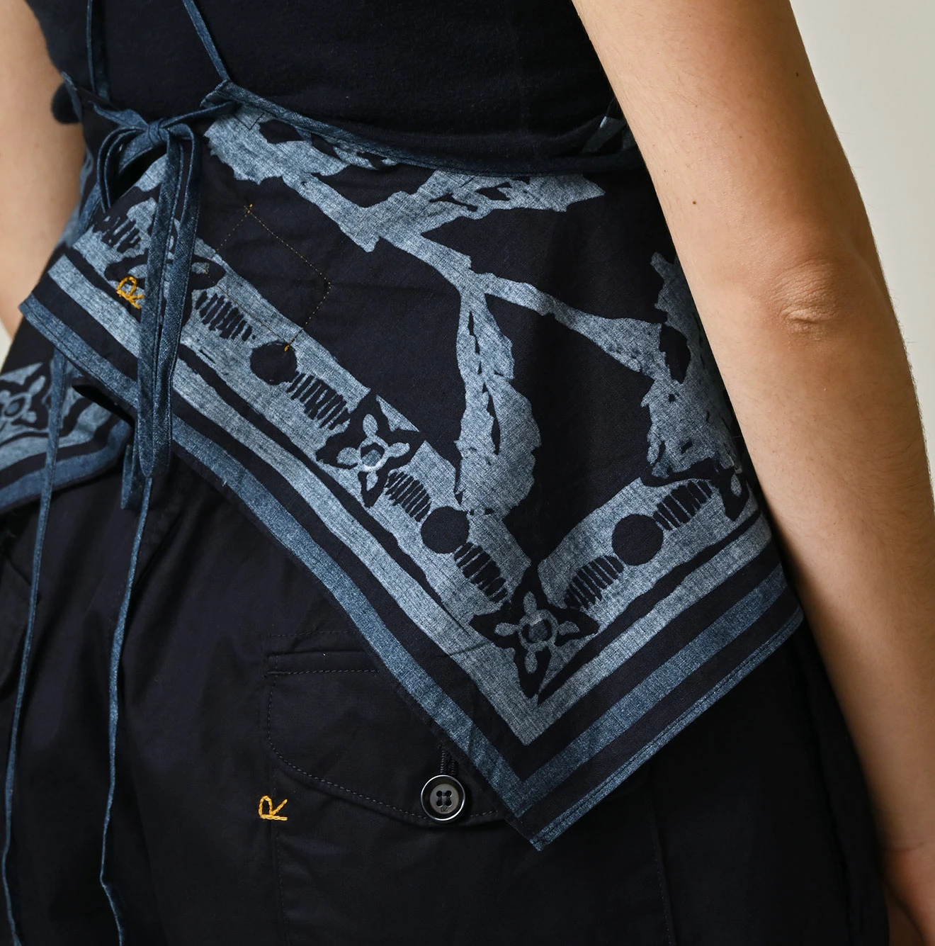 45R(フォーティファイブアール) |インドカディのフラックスフラワータンクブラ（インディゴ）