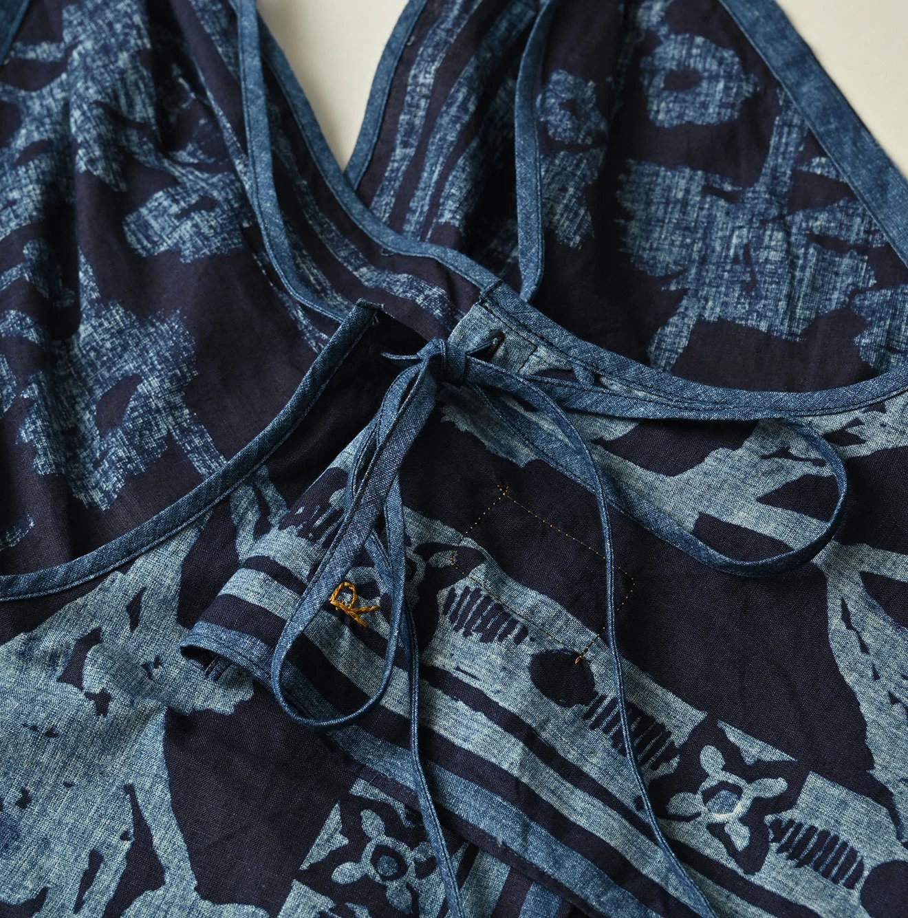 45R(フォーティファイブアール) |インドカディのフラックスフラワータンクブラ（インディゴ）