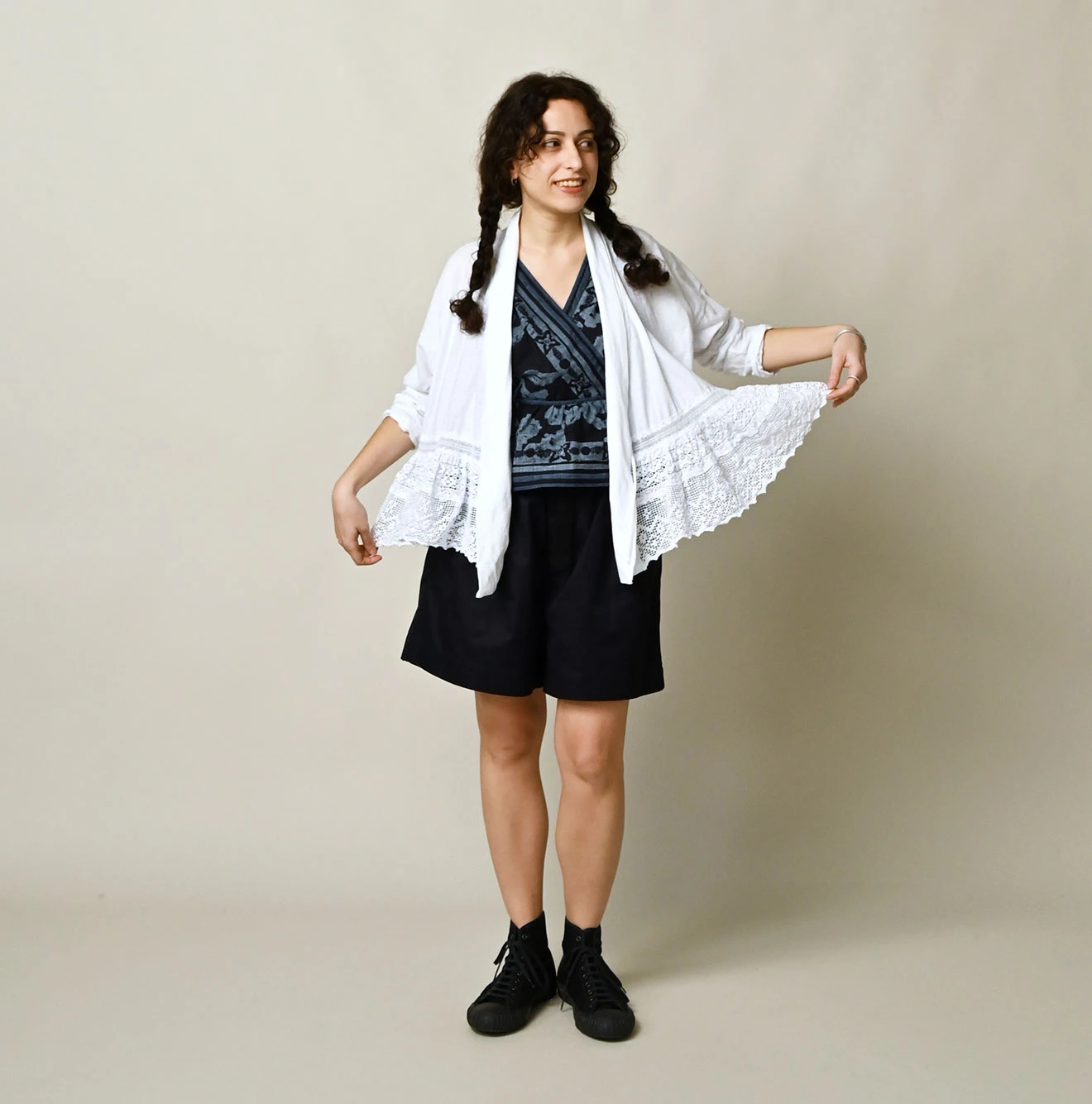 45R(フォーティファイブアール) |天竺×レースのカシュクール