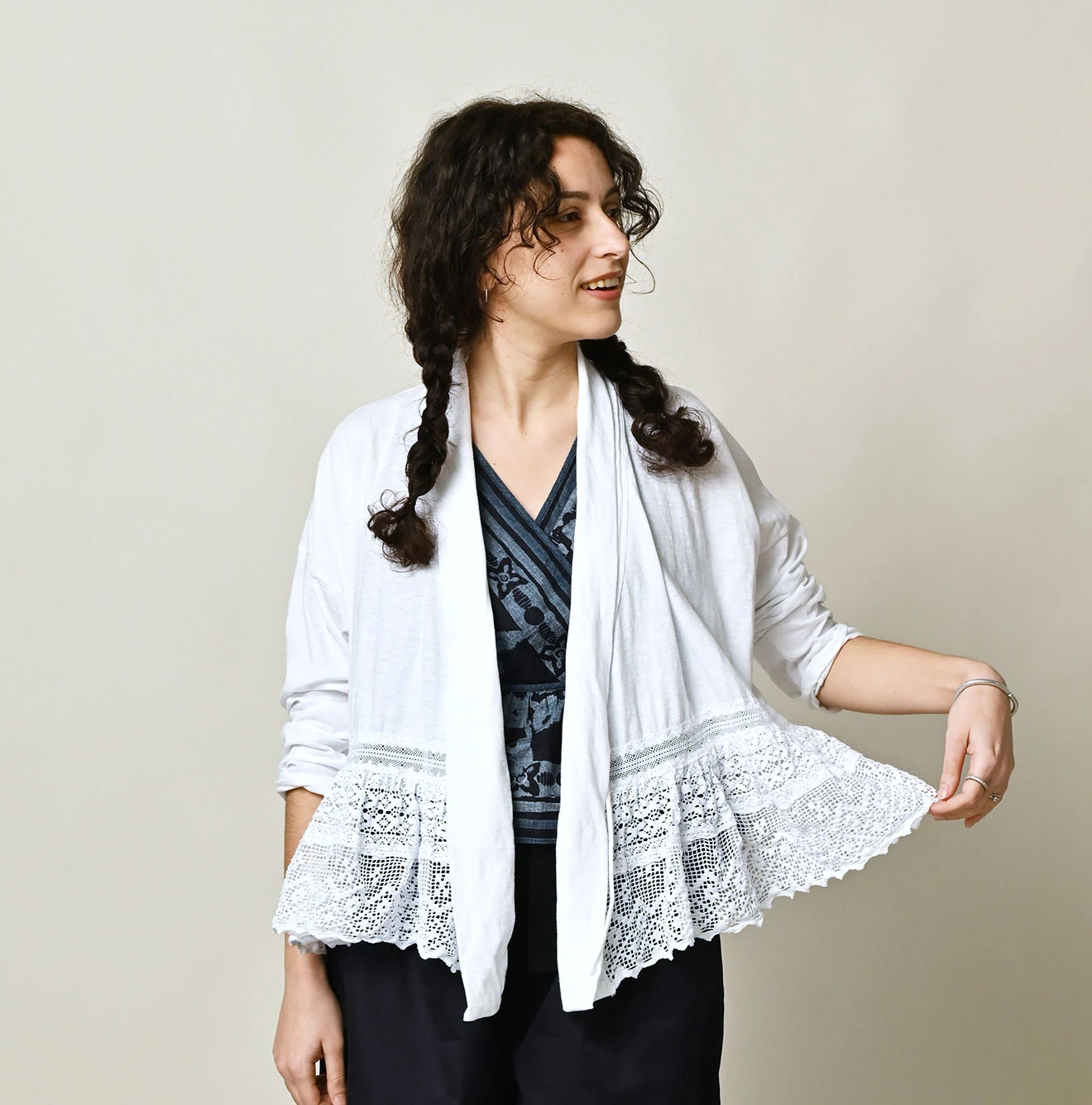 45R(フォーティファイブアール) |天竺×レースのカシュクール