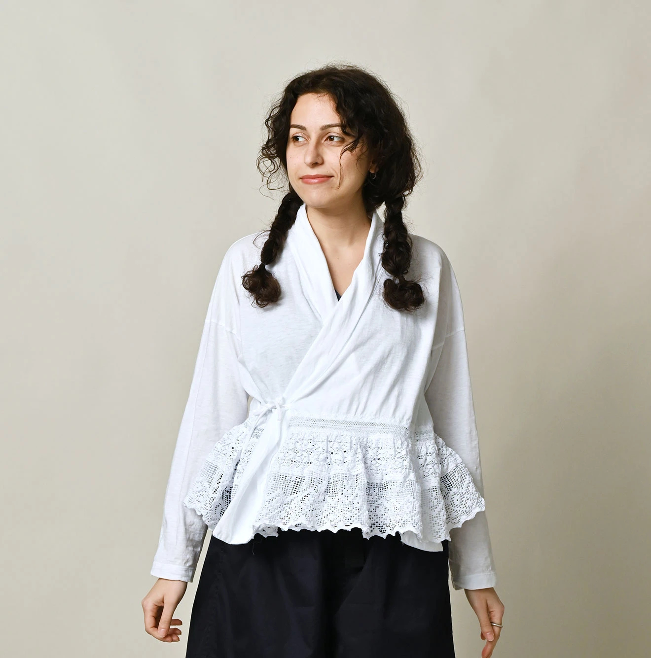 45R(フォーティファイブアール) |天竺×レースのカシュクール