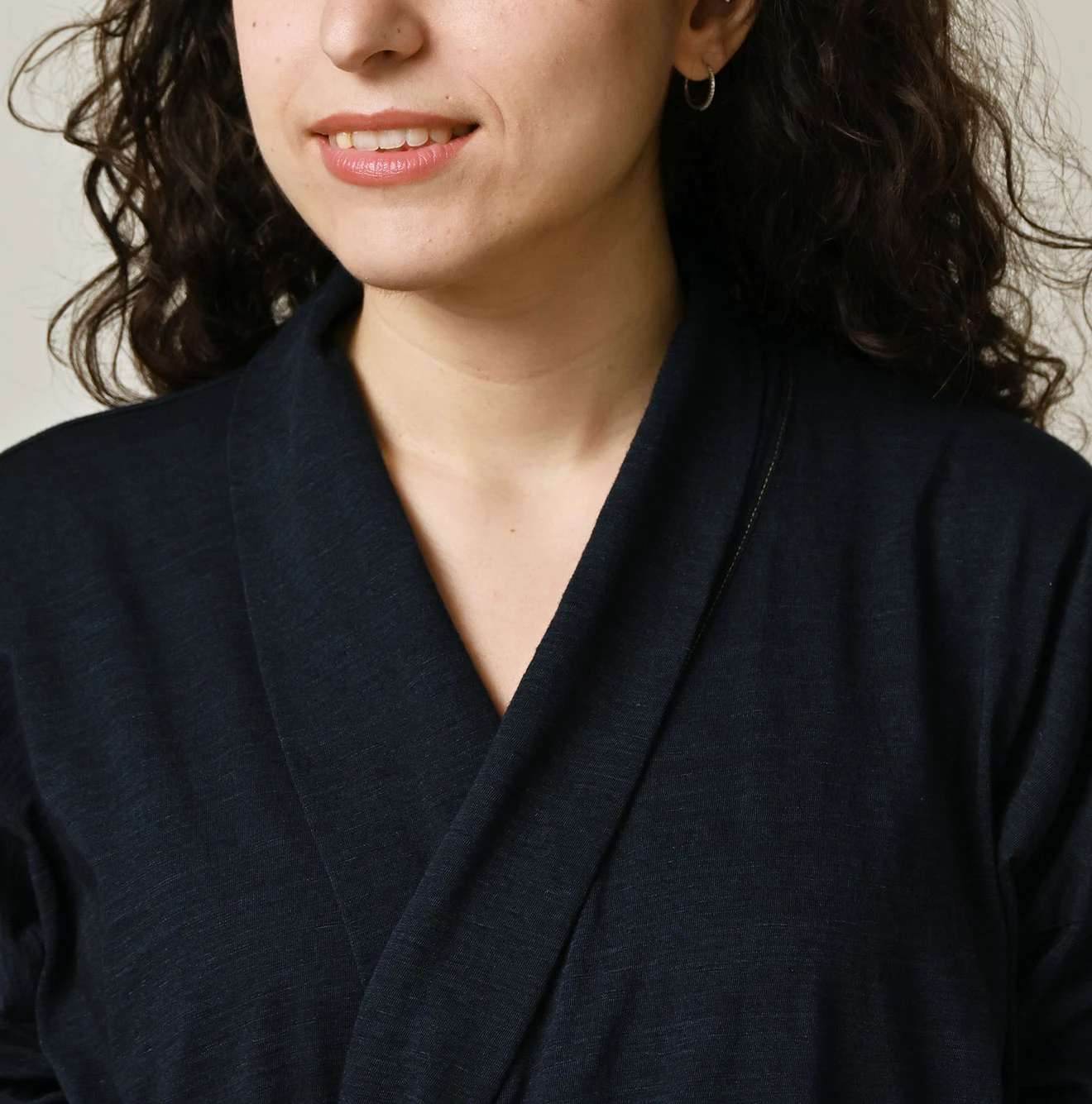 45R(フォーティファイブアール) |天竺×レースのカシュクール（インディゴ）