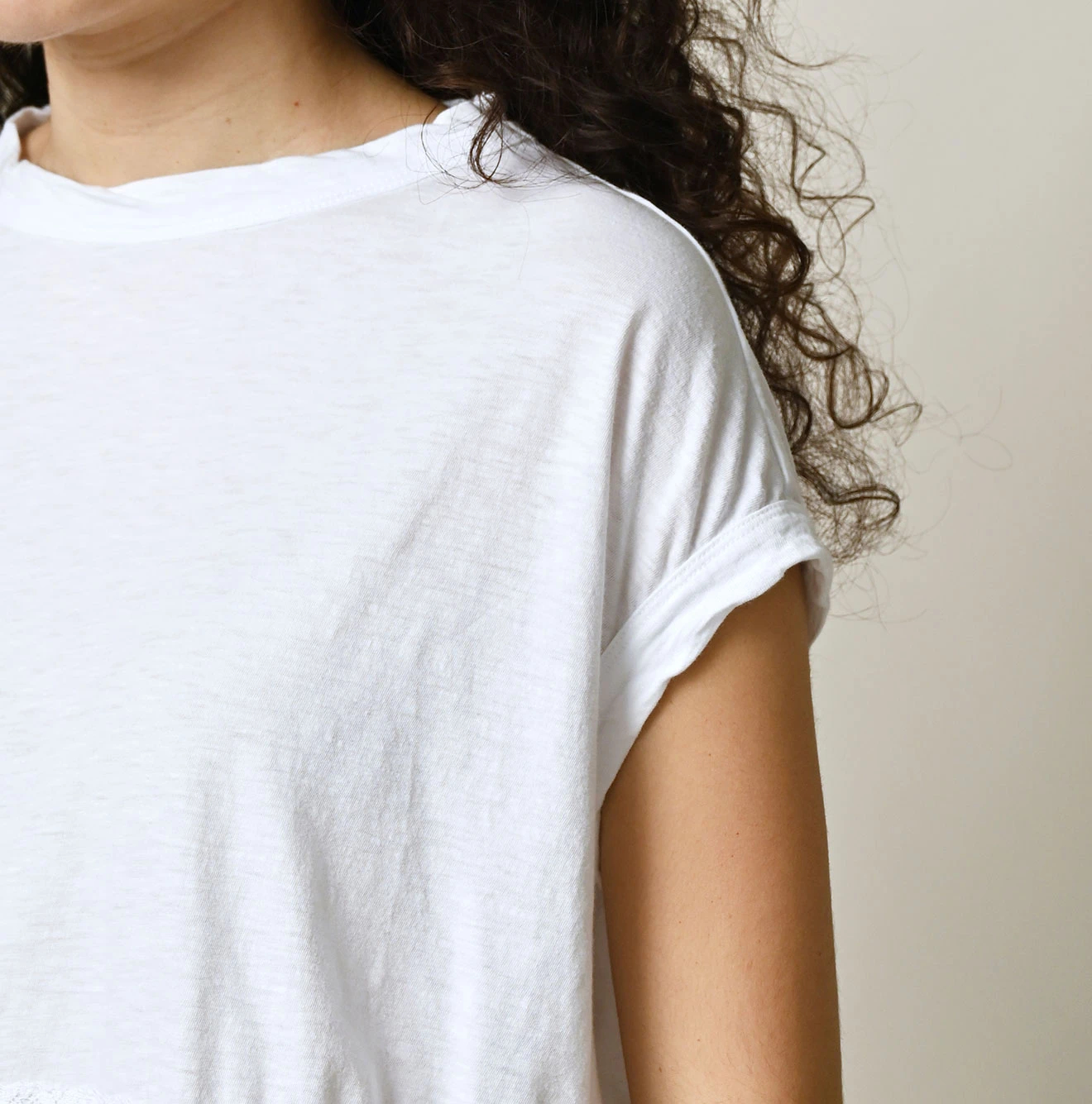 45R(フォーティファイブアール) |天竺×レースのMキャミ