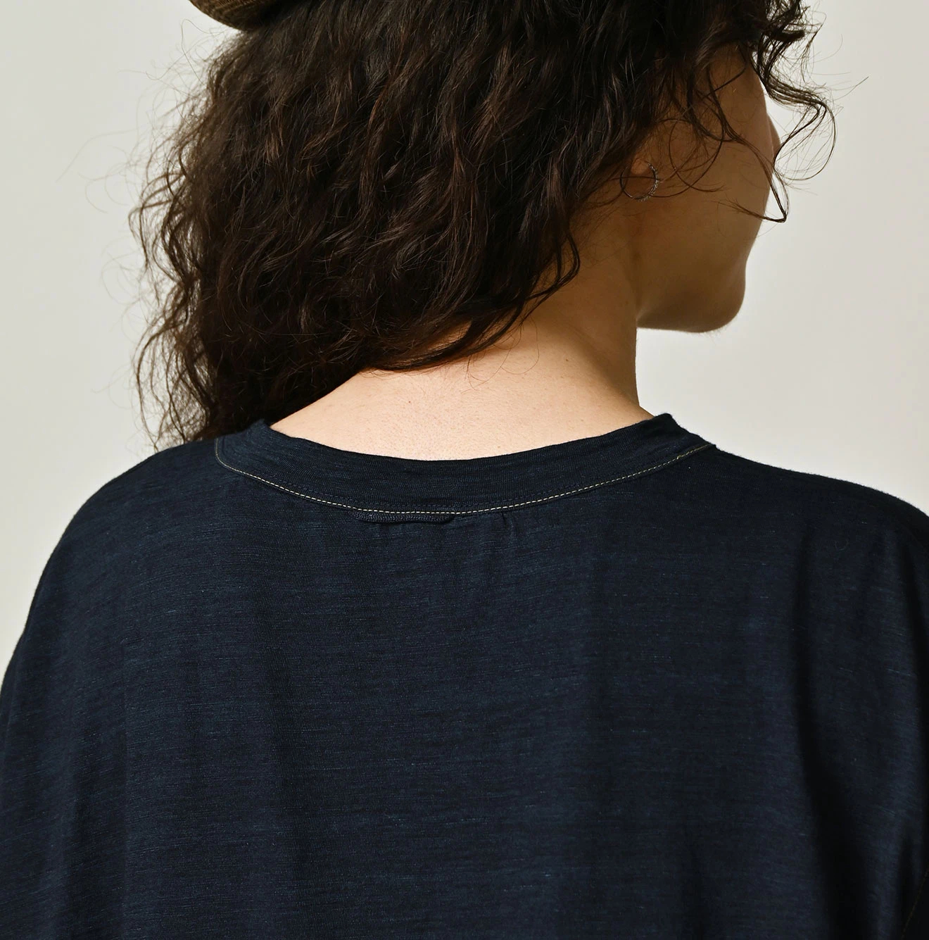 45R(フォーティファイブアール) |天竺×レースのMキャミ（インディゴ）