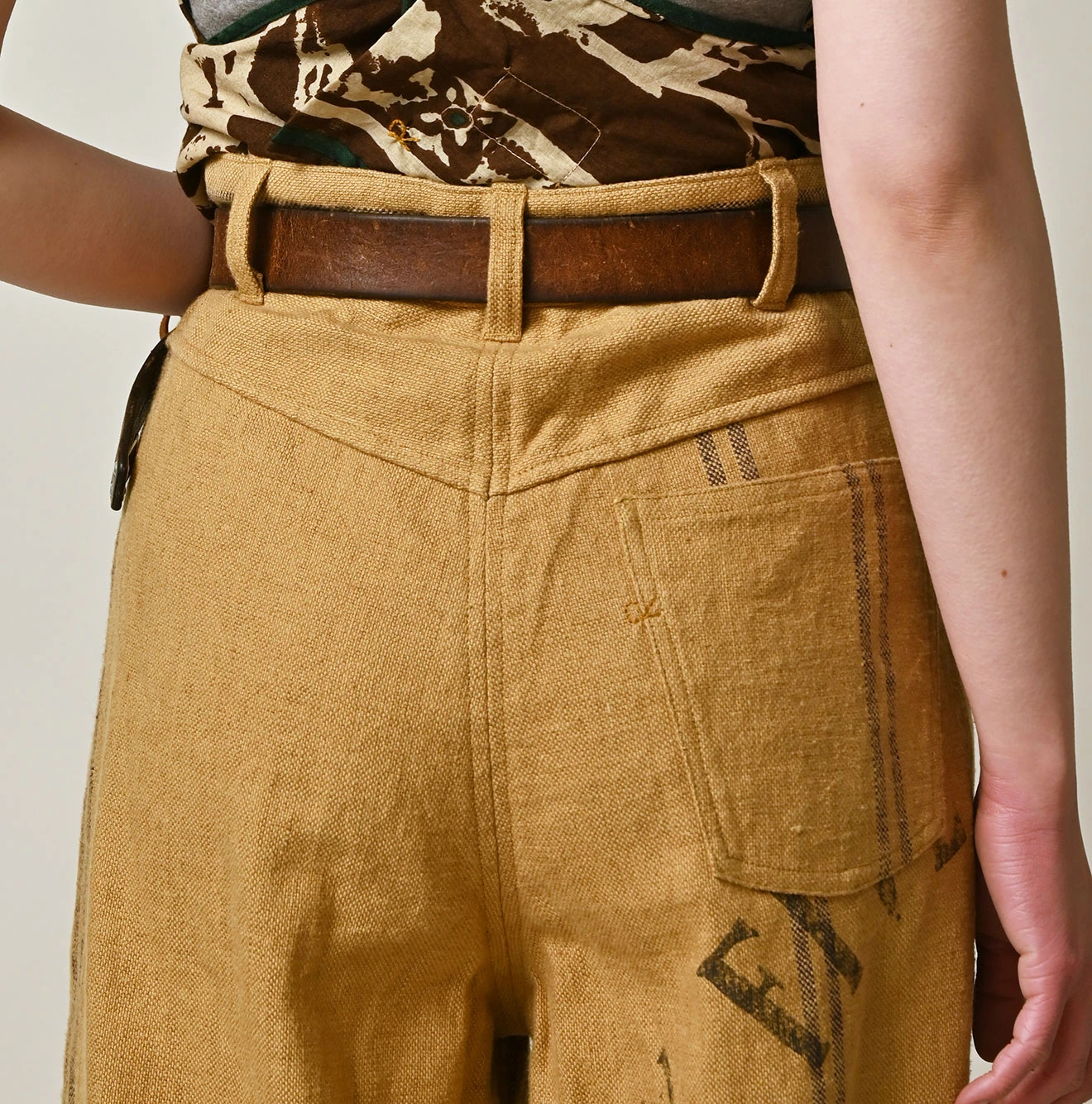 45R(フォーティファイブアール) |インドリネンサックのフリンジパンツ