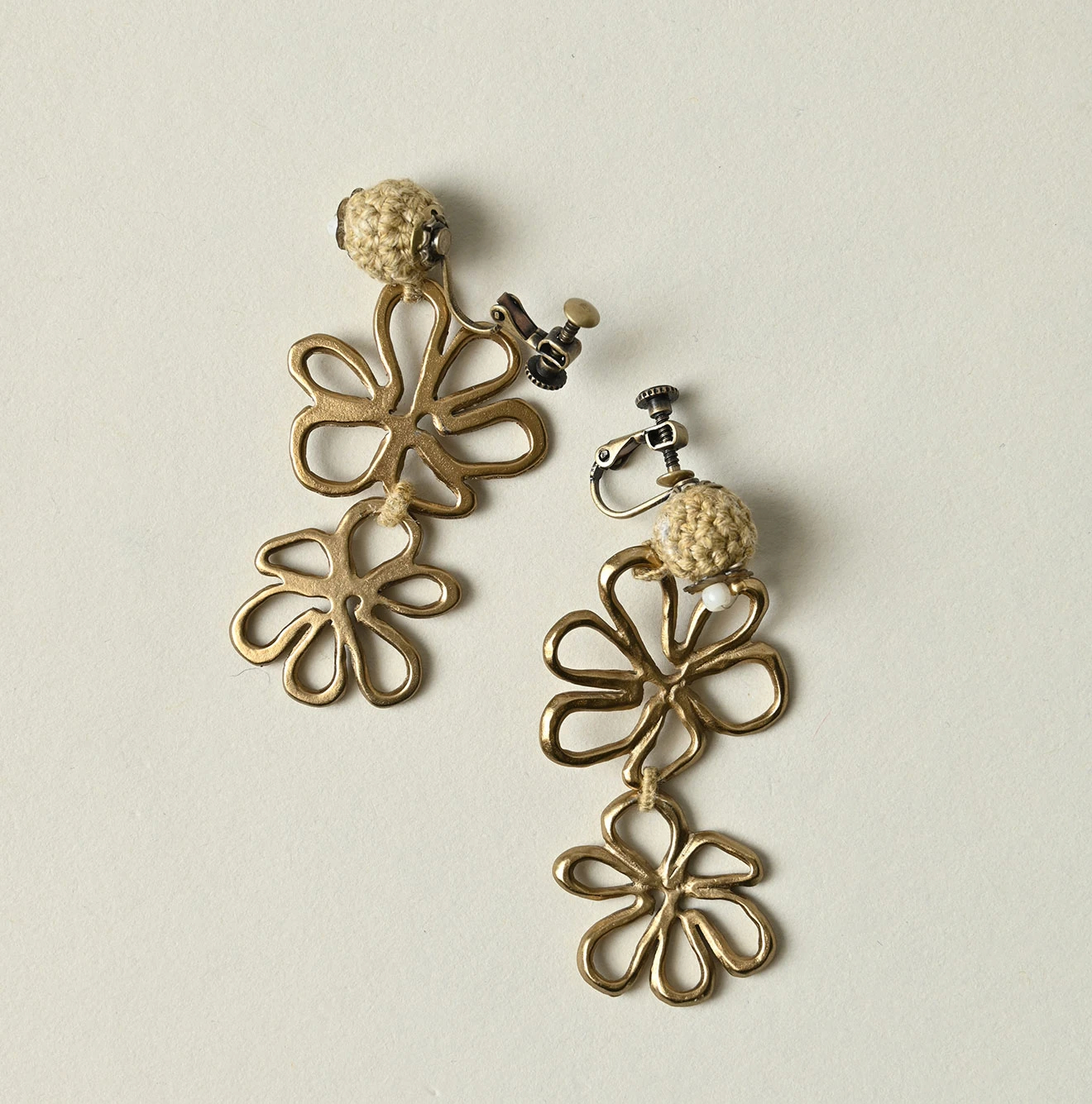 45R(フォーティファイブアール) |フラワー2連イヤリング・ピアス