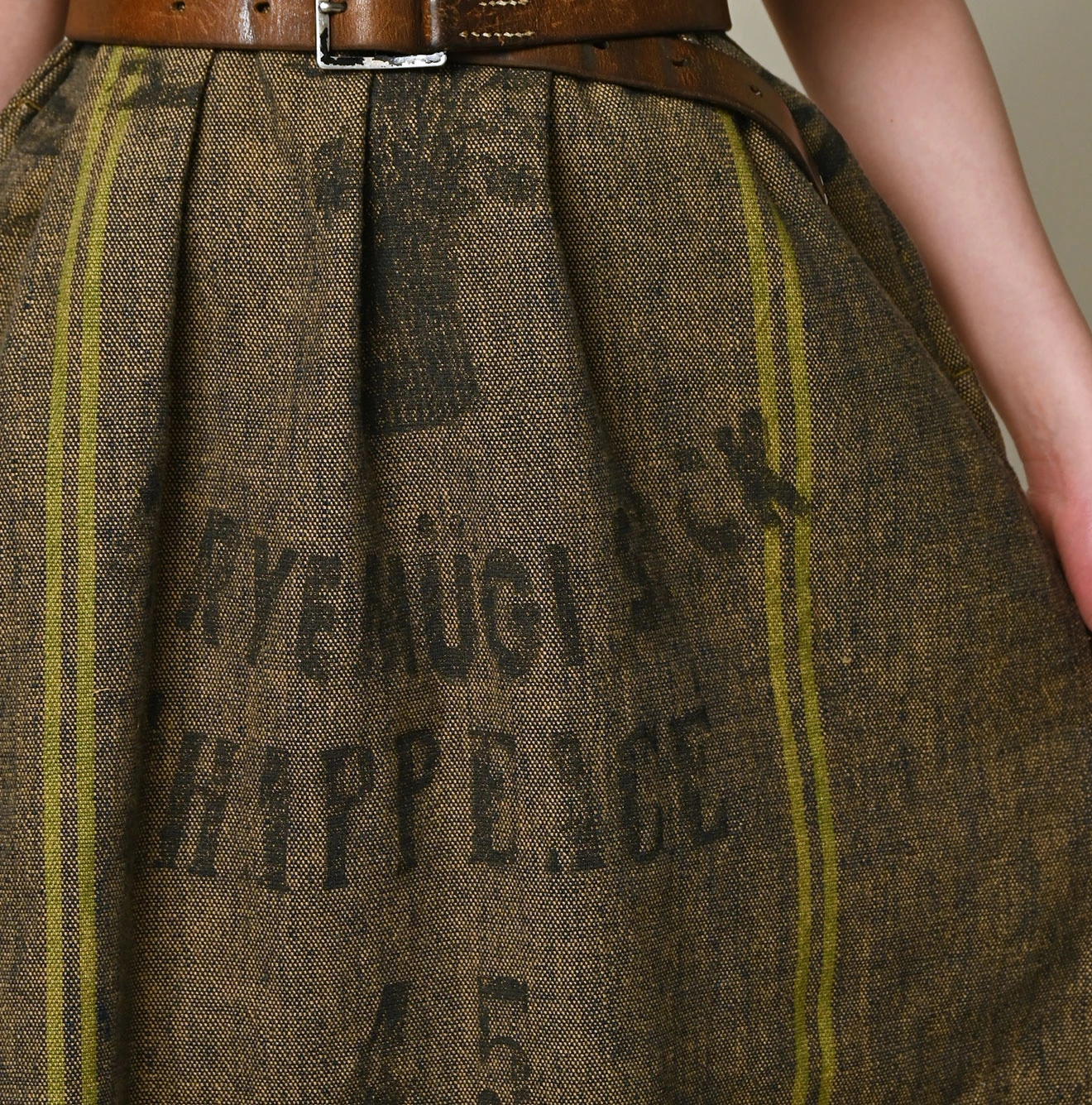 45R(フォーティファイブアール) |インドリネンサックのフリンジドレス（藍）