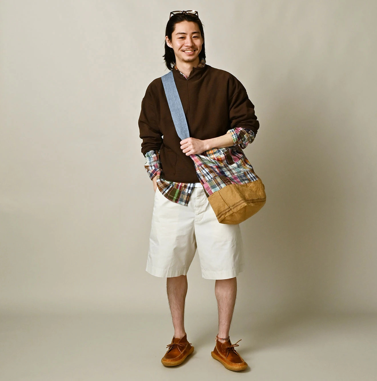 45R(フォーティファイブアール) |インドリネンのパッチワークトートバッグ