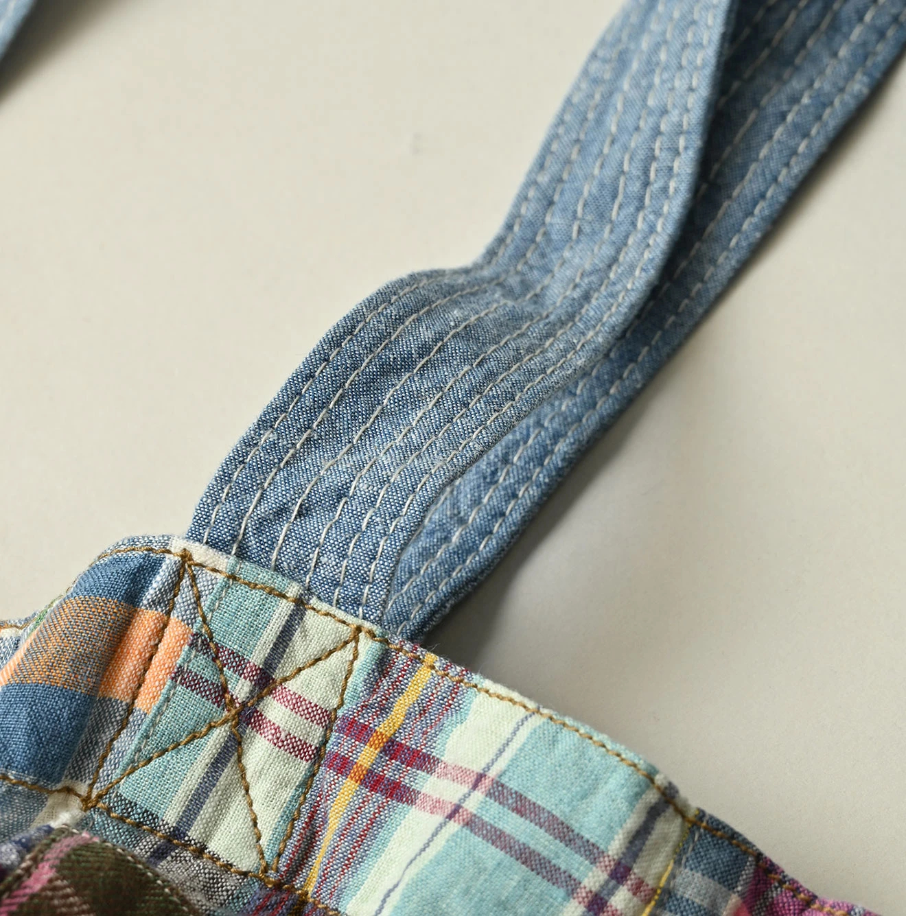 45R(フォーティファイブアール) |インドリネンのパッチワークトートバッグ