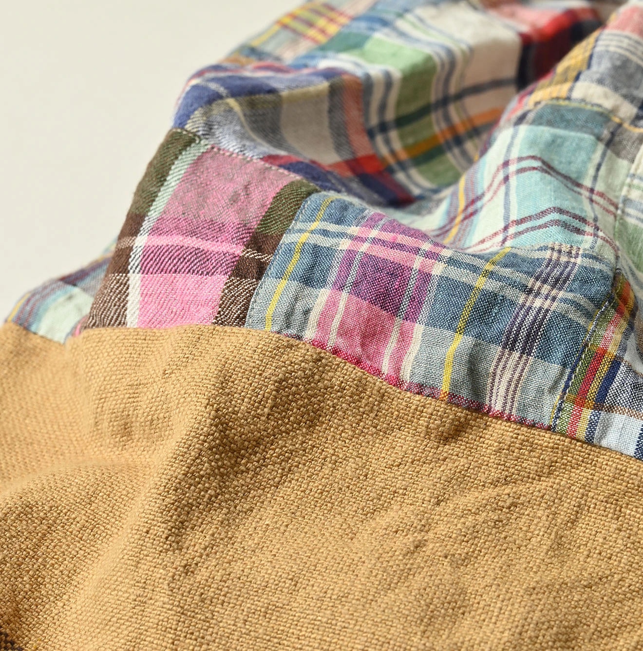 45R(フォーティファイブアール) |インドリネンのパッチワークトートバッグ