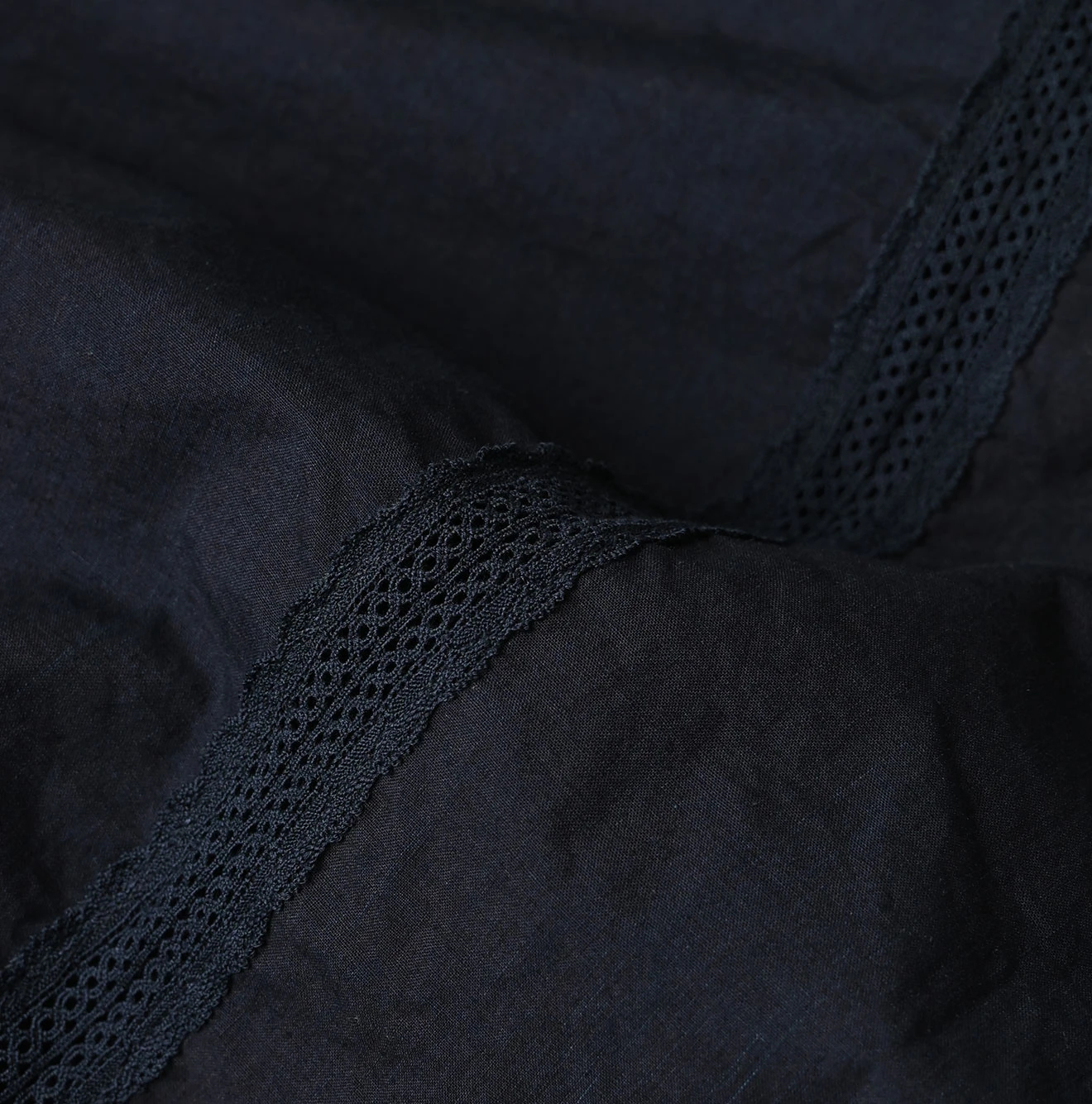 45R(フォーティファイブアール) |バチストカットワークのドレス（インディゴ）