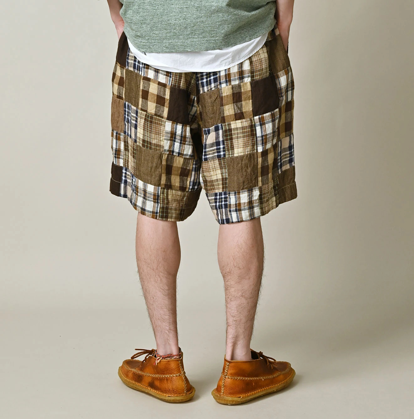 45R(フォーティファイブアール) |インドリネンの908パッチワークニームショーツ