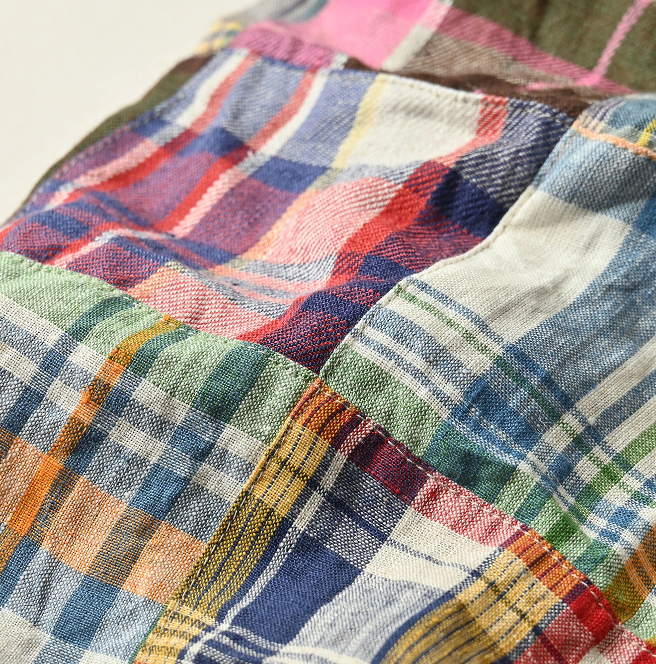 45R(フォーティファイブアール) |インドリネンの908パッチワークニームショーツ