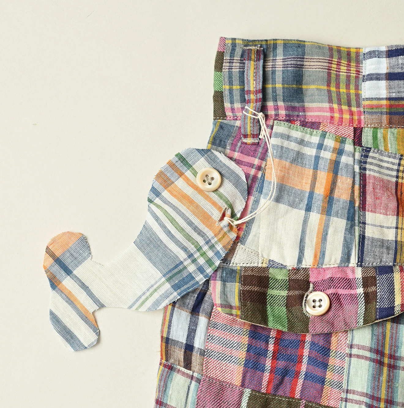 45R(フォーティファイブアール) |インドリネンの908パッチワークニームショーツ