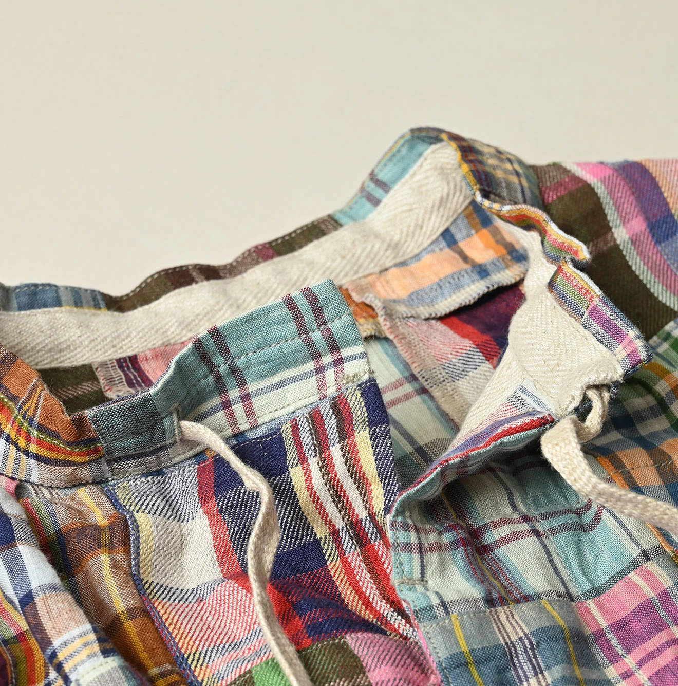 45R(フォーティファイブアール) |インドリネンのパッチワークミリタリーミニスモック