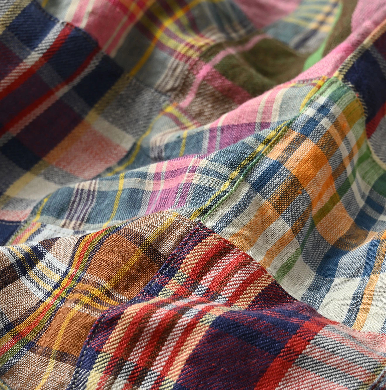 45R(フォーティファイブアール) |インドリネンのパッチワークミリタリーミニスモック