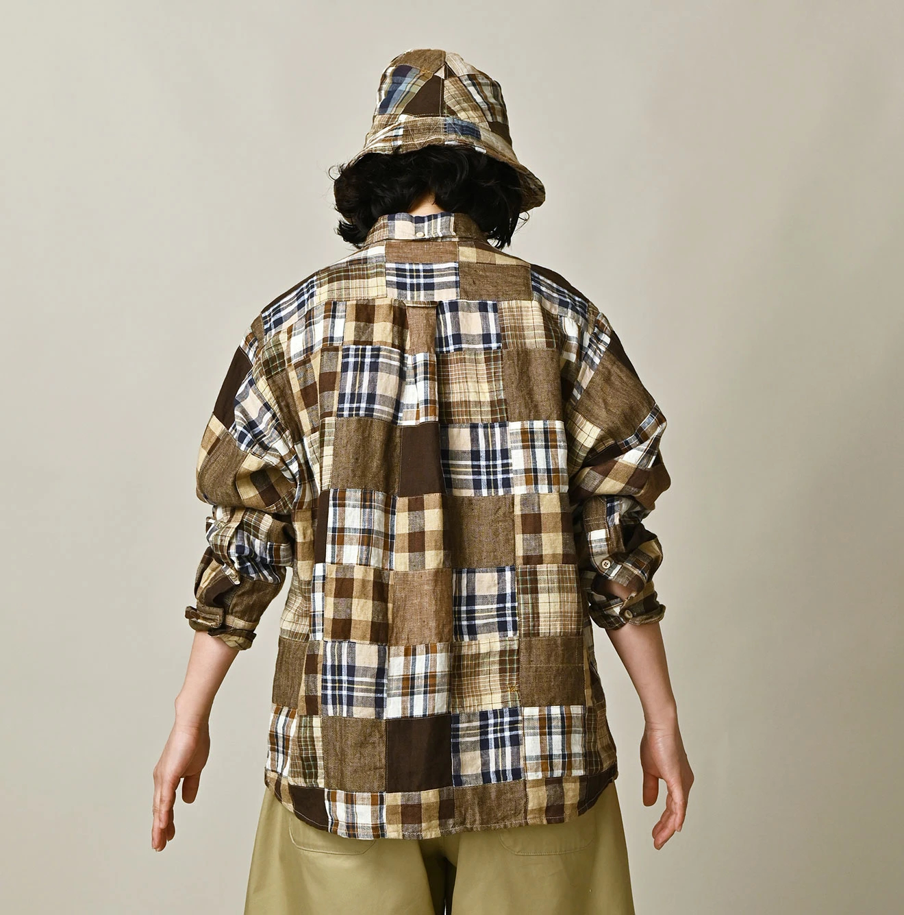 45R(フォーティファイブアール) |インドリネンの908パッチワークオーシャンシャツ