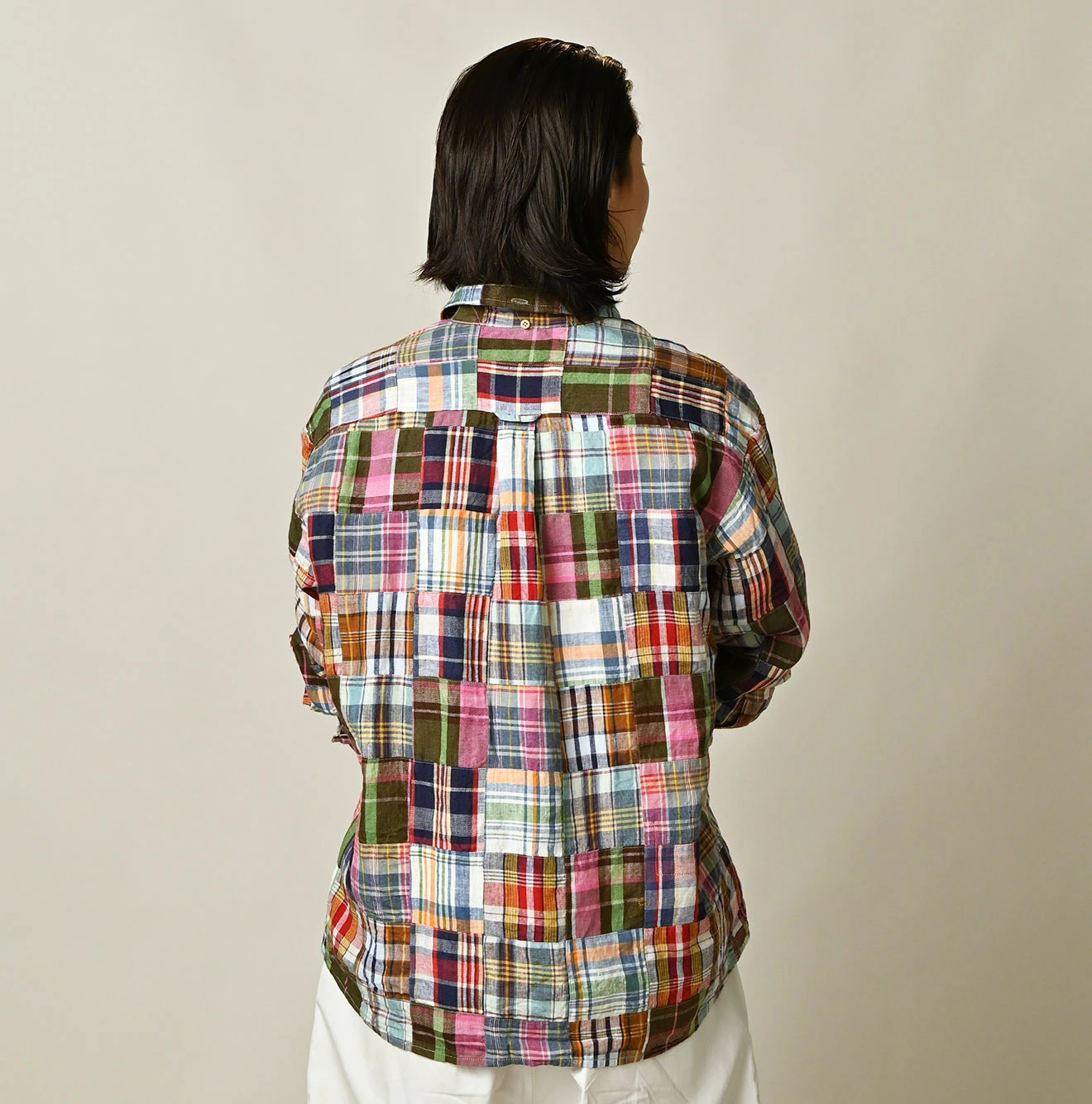 45R(フォーティファイブアール) |インドリネンの908パッチワークオーシャンシャツ