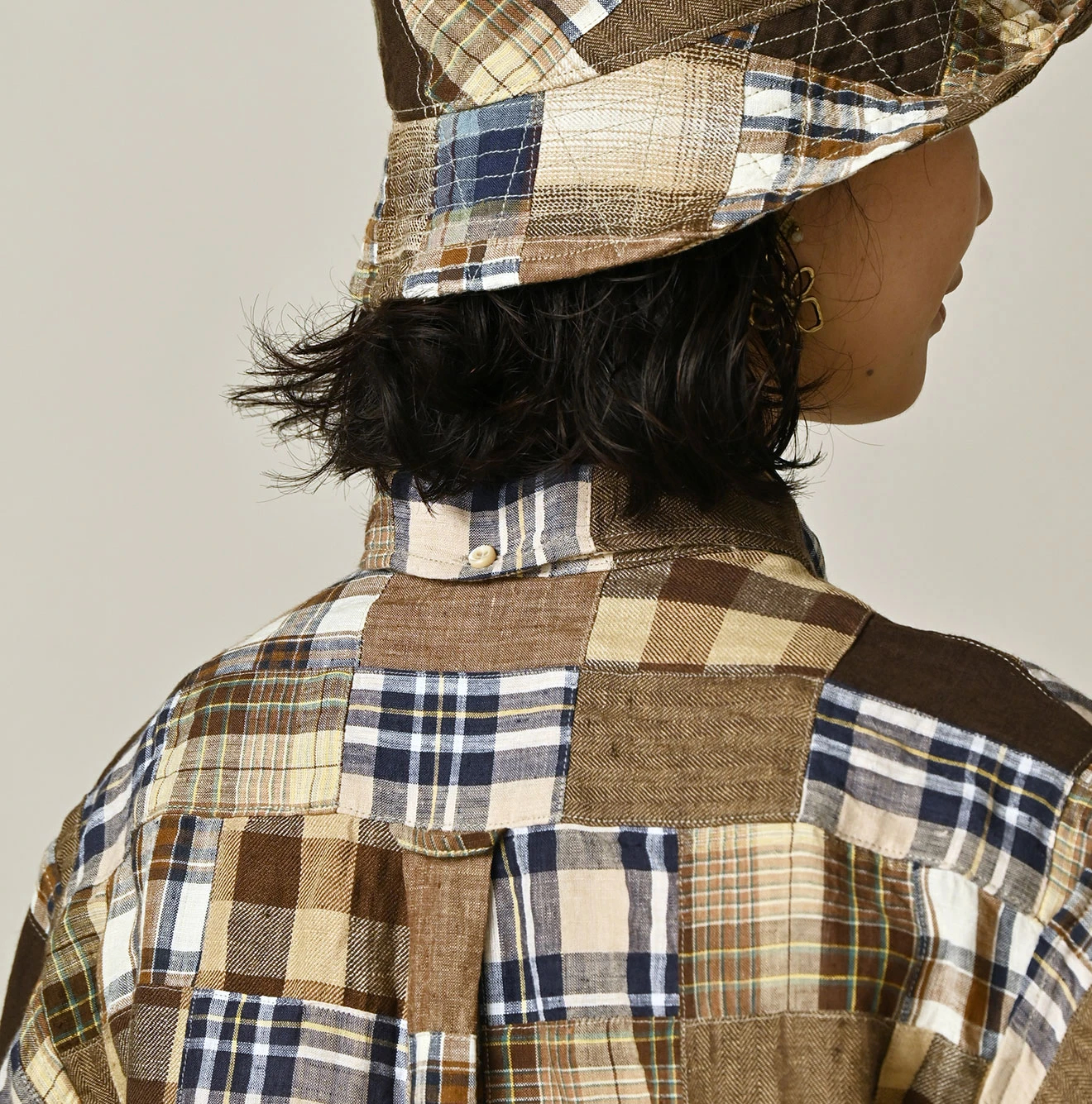 45R(フォーティファイブアール) |インドリネンの908パッチワークオーシャンシャツ