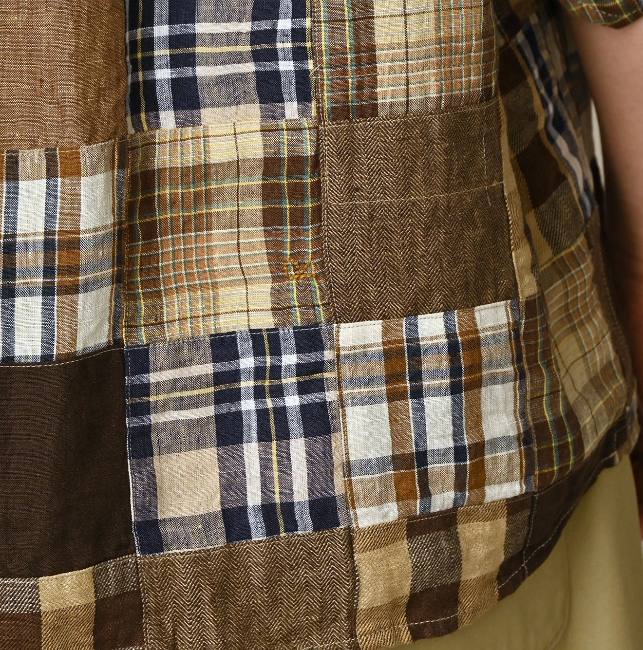 45R(フォーティファイブアール) |インドリネンの908パッチワークオーシャンシャツ