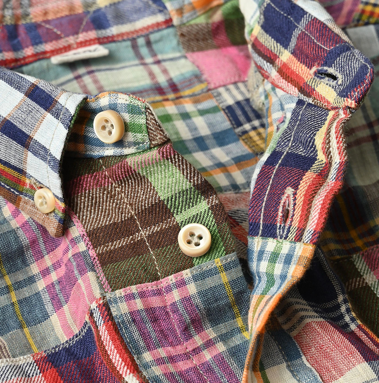 45R(フォーティファイブアール) |インドリネンの908パッチワークオーシャンシャツ