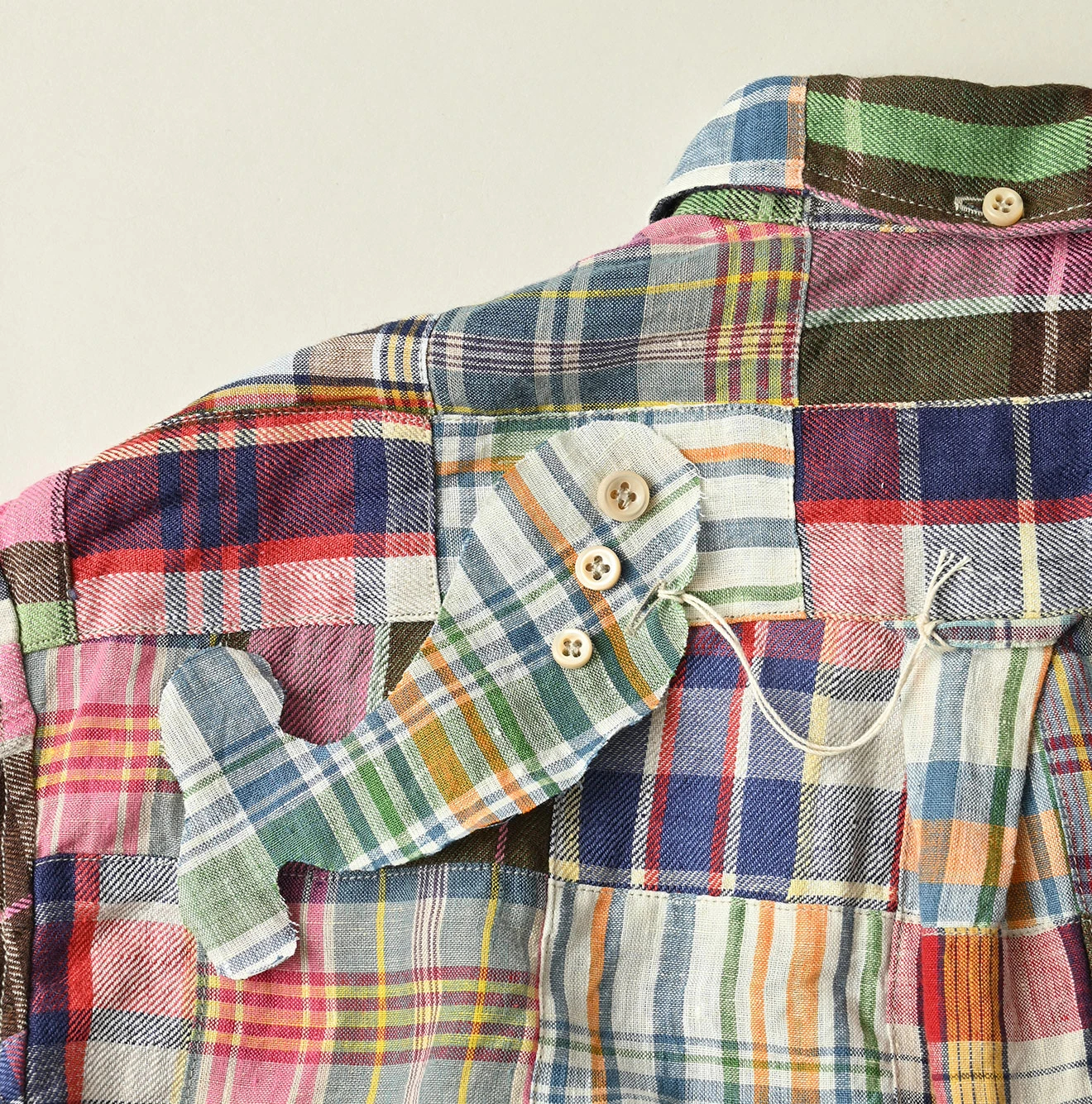 45R(フォーティファイブアール) |インドリネンの908パッチワークオーシャンシャツ