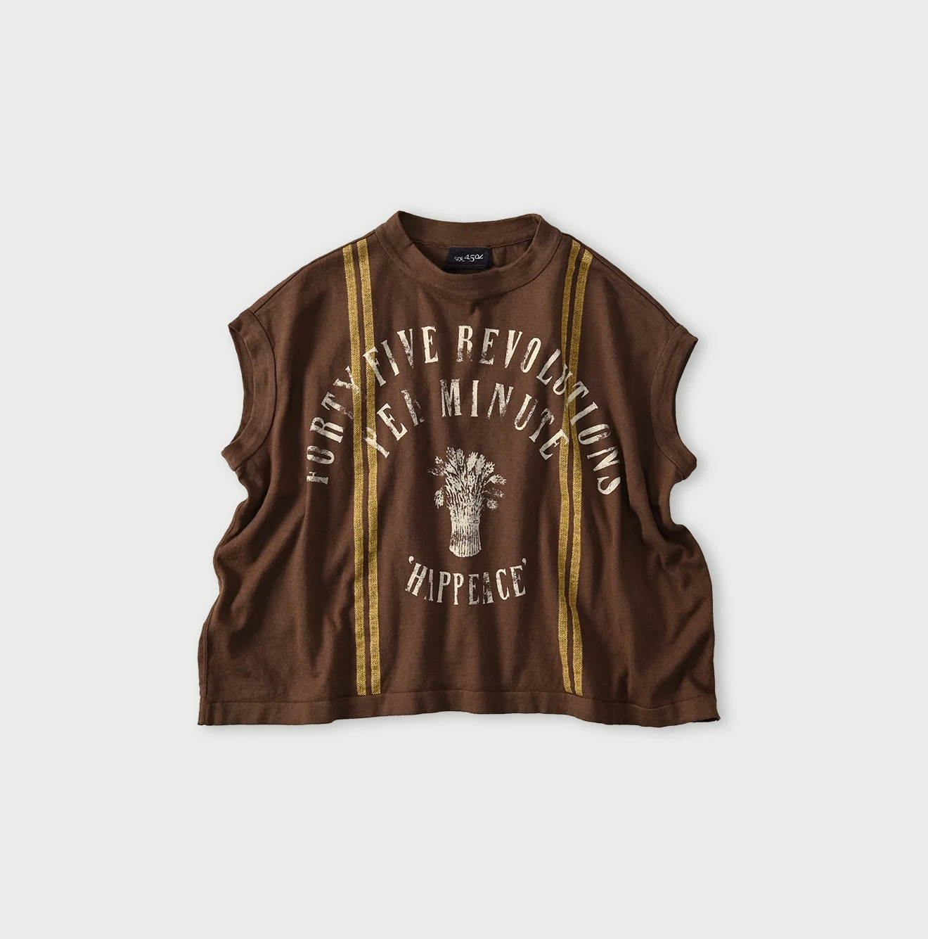 45R(フォーティファイブアール) |サックロゴプリントニットソーのMキャミ