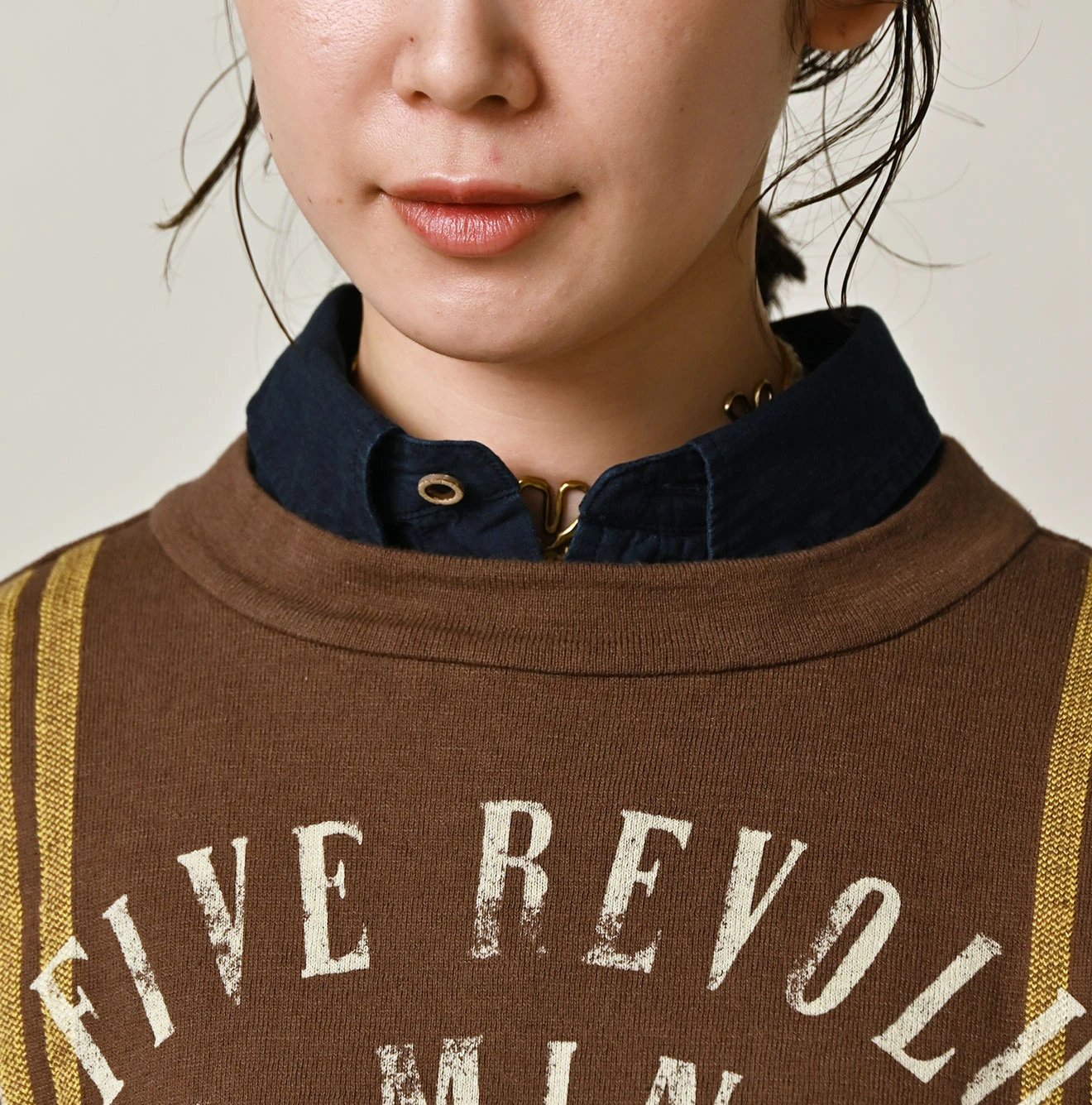 45R(フォーティファイブアール) |サックロゴプリントニットソーのMキャミ