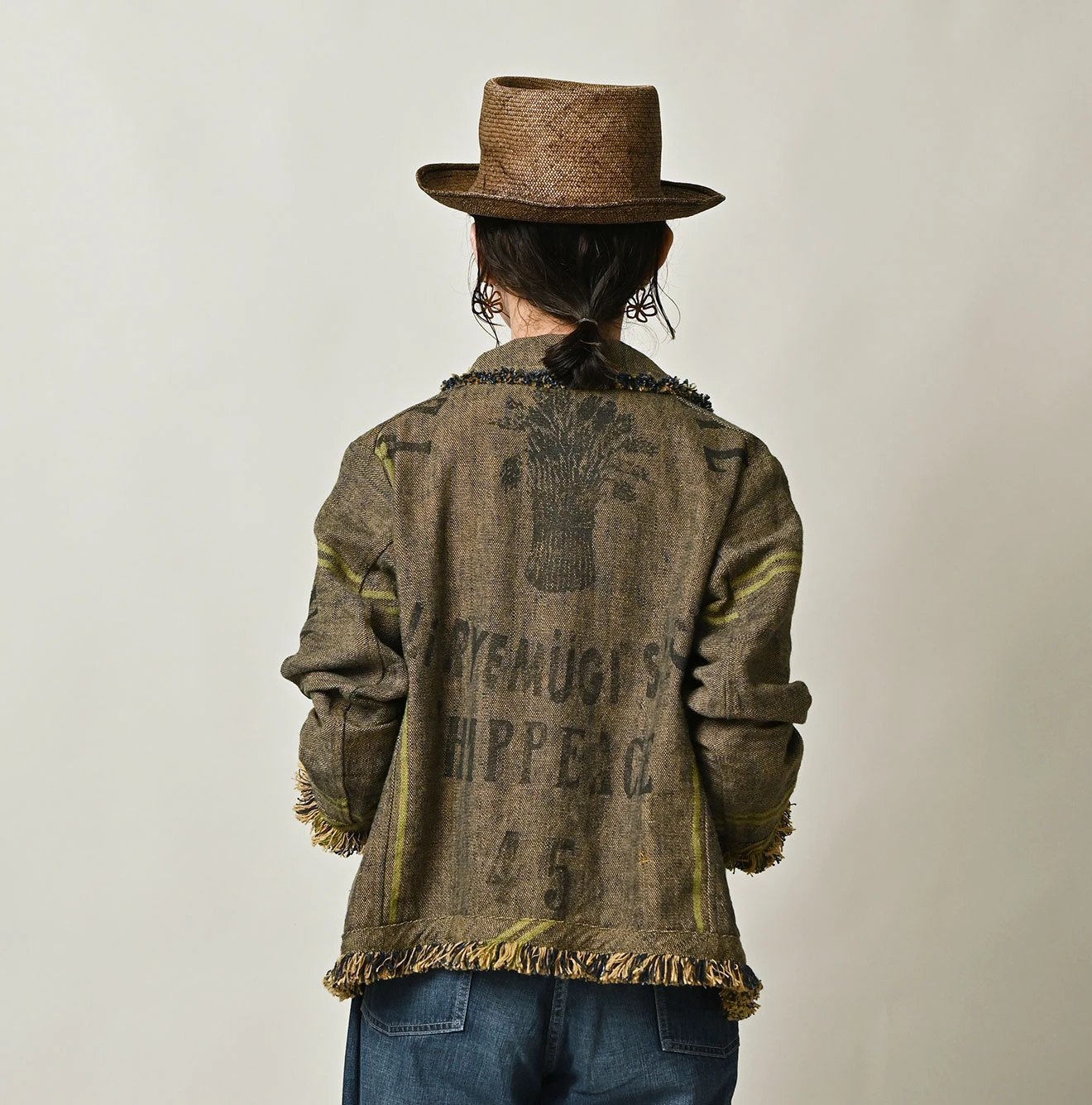 45R(フォーティファイブアール) |インドリネンサックのプティカバーオール（藍）