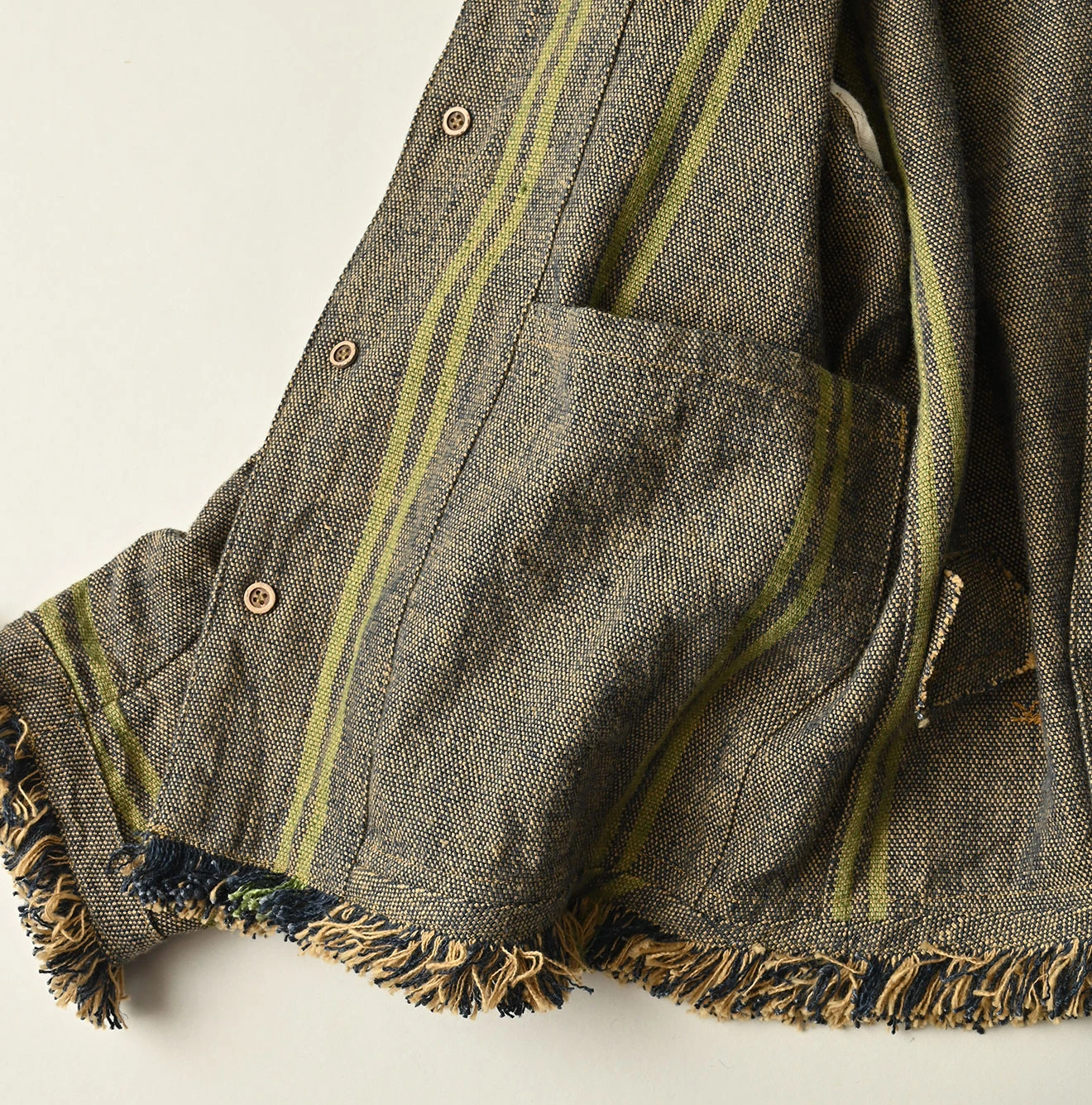 45R(フォーティファイブアール) |インドリネンサックのプティカバーオール（藍）