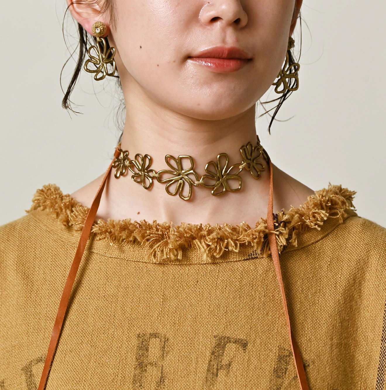 45R(フォーティファイブアール) |インドリネンサックのフリンジドレス