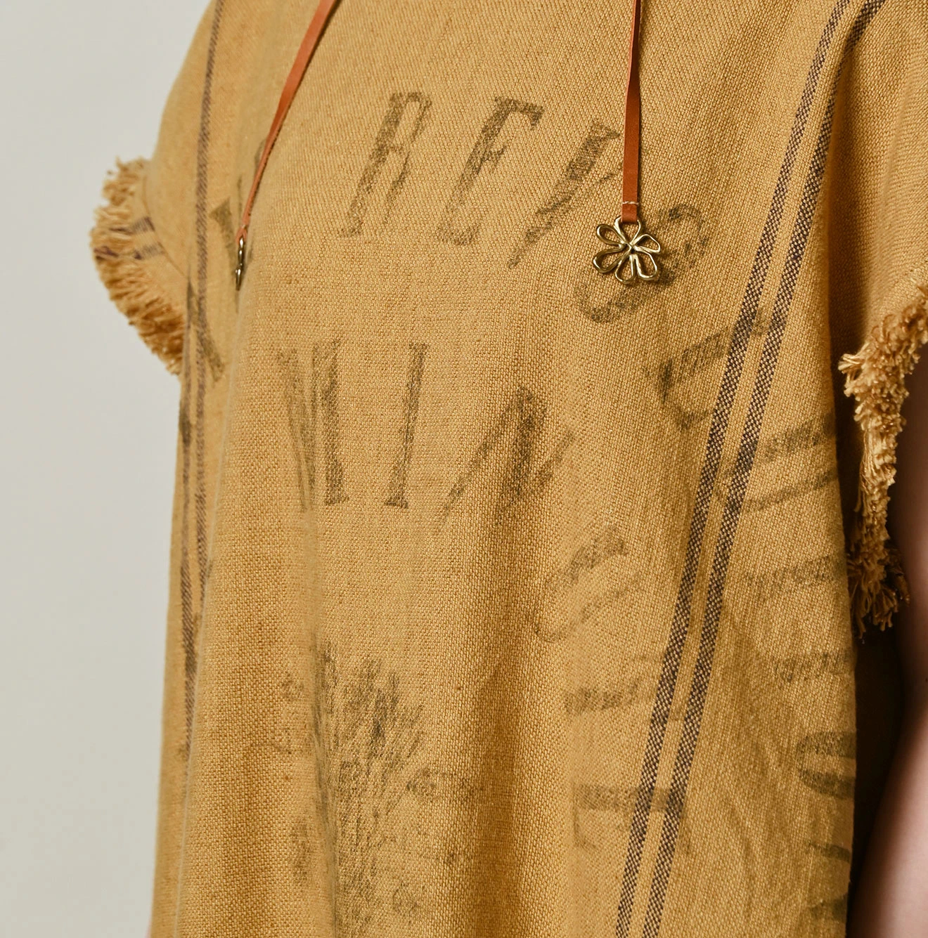 45R(フォーティファイブアール) |インドリネンサックのフリンジドレス