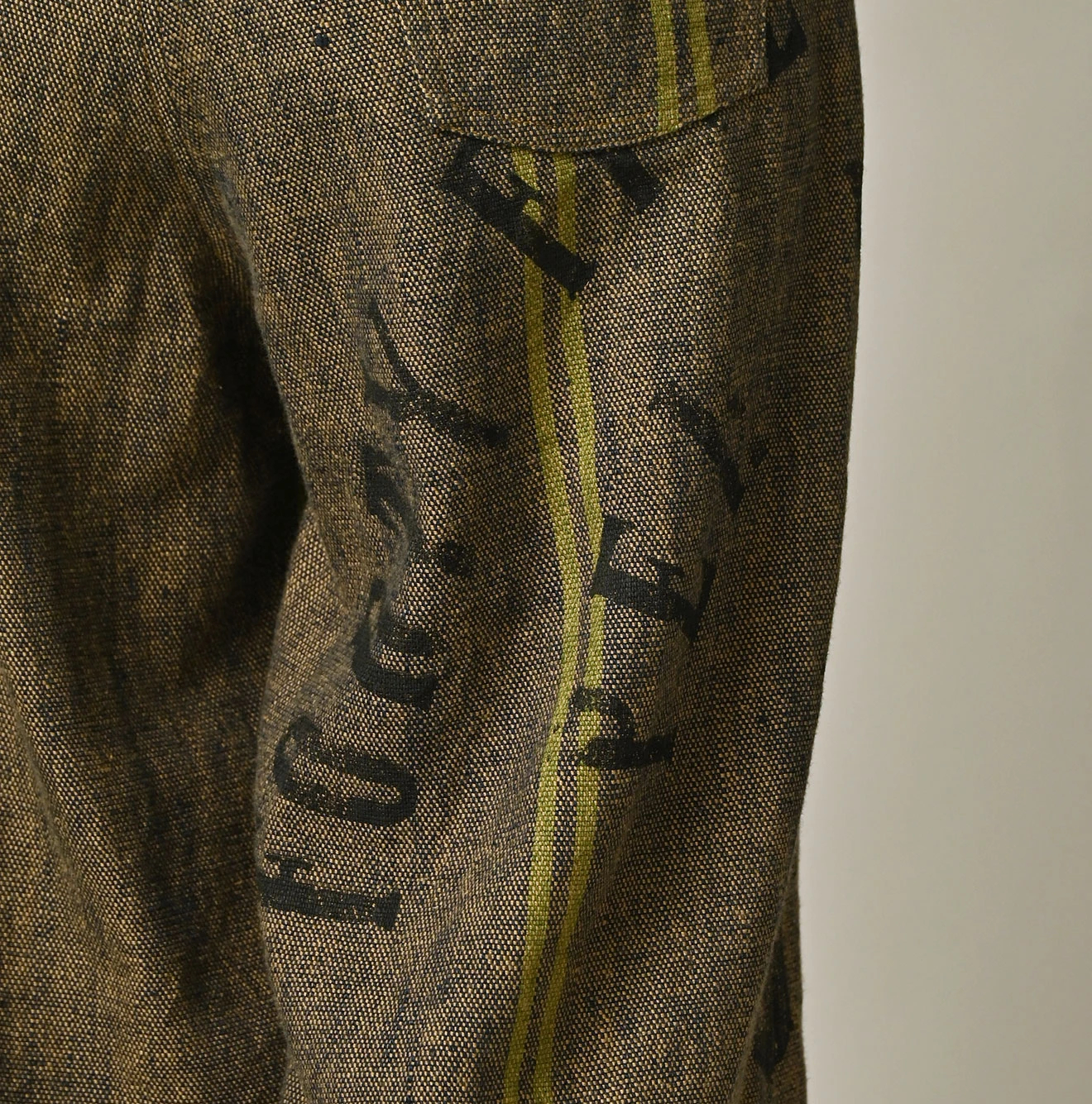 45R(フォーティファイブアール) |インドリネンサックのフリンジパンツ（藍）