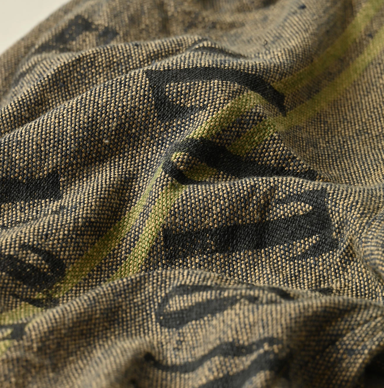 45R(フォーティファイブアール) |インドリネンサックのフリンジパンツ（藍）